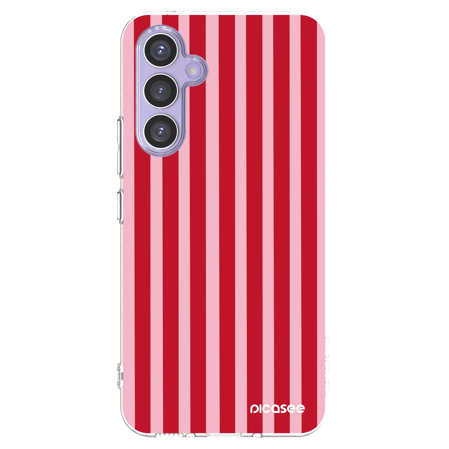 Picasee silikonski prozorni ovitek za Samsung Galaxy A54 5G A546B - Lines red