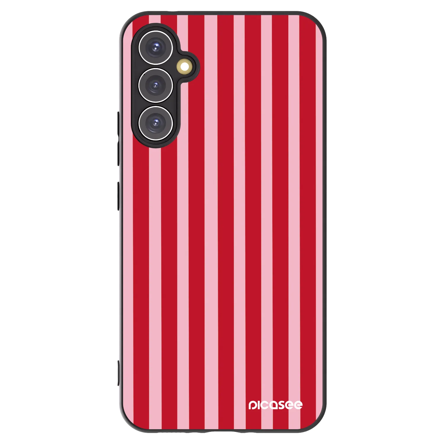 Picasee silikonski črni ovitek za Samsung Galaxy A34 5G A346B - Lines red