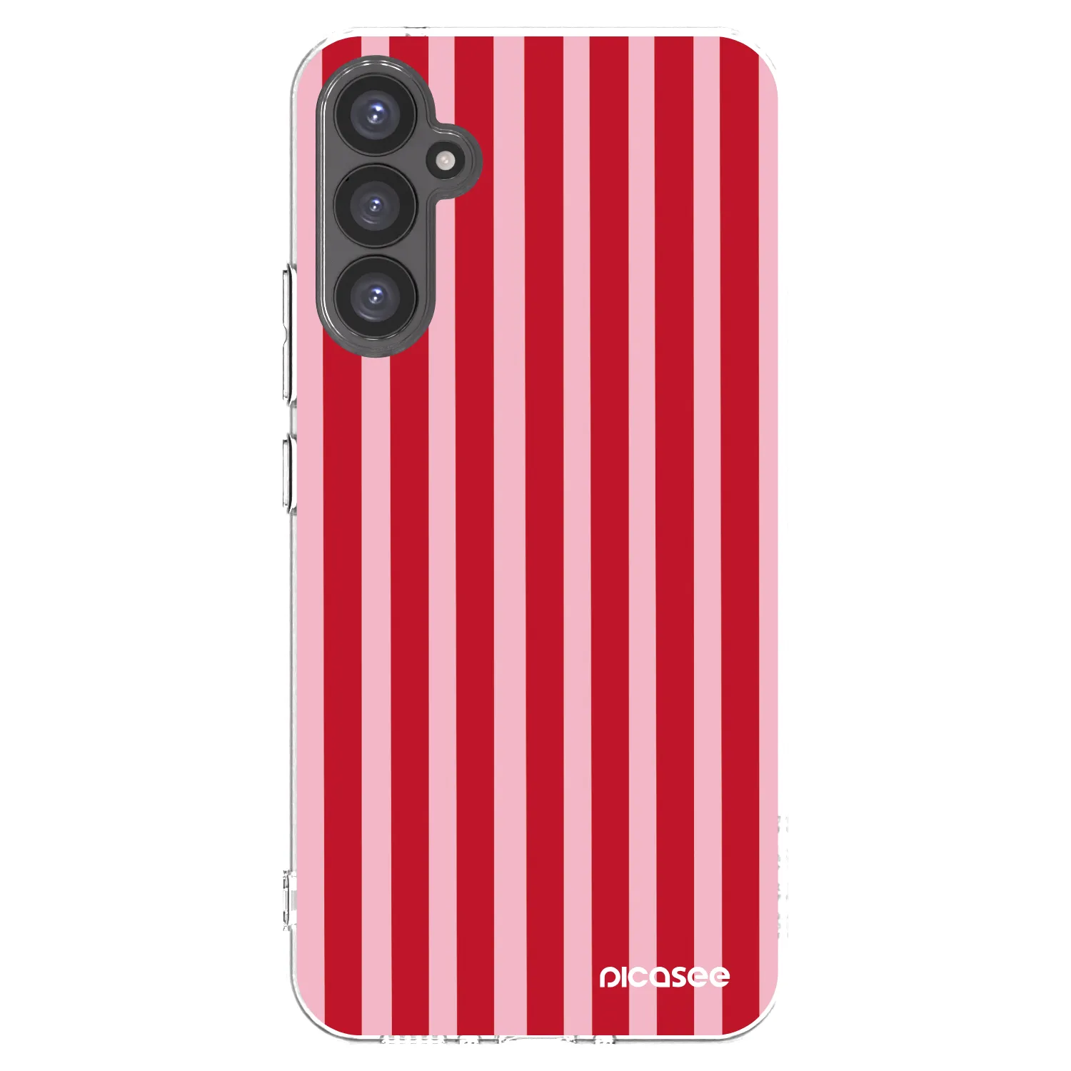 Picasee silikonski prozorni ovitek za Samsung Galaxy A34 5G A346B - Lines red