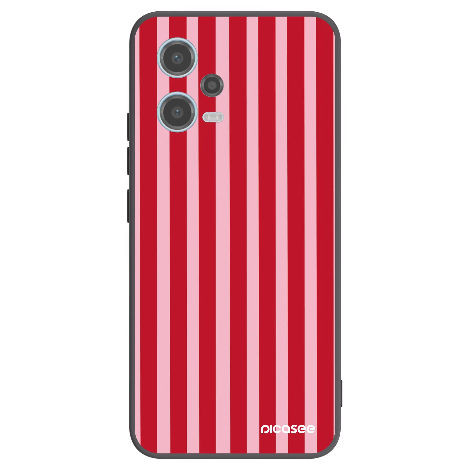 Picasee silikonski črni ovitek za Xiaomi Redmi Note 12 5G - Lines red