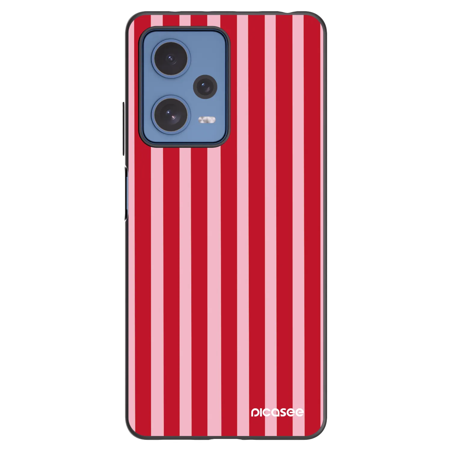 Picasee silikonski črni ovitek za Xiaomi Redmi Note 12 Pro 5G - Lines red