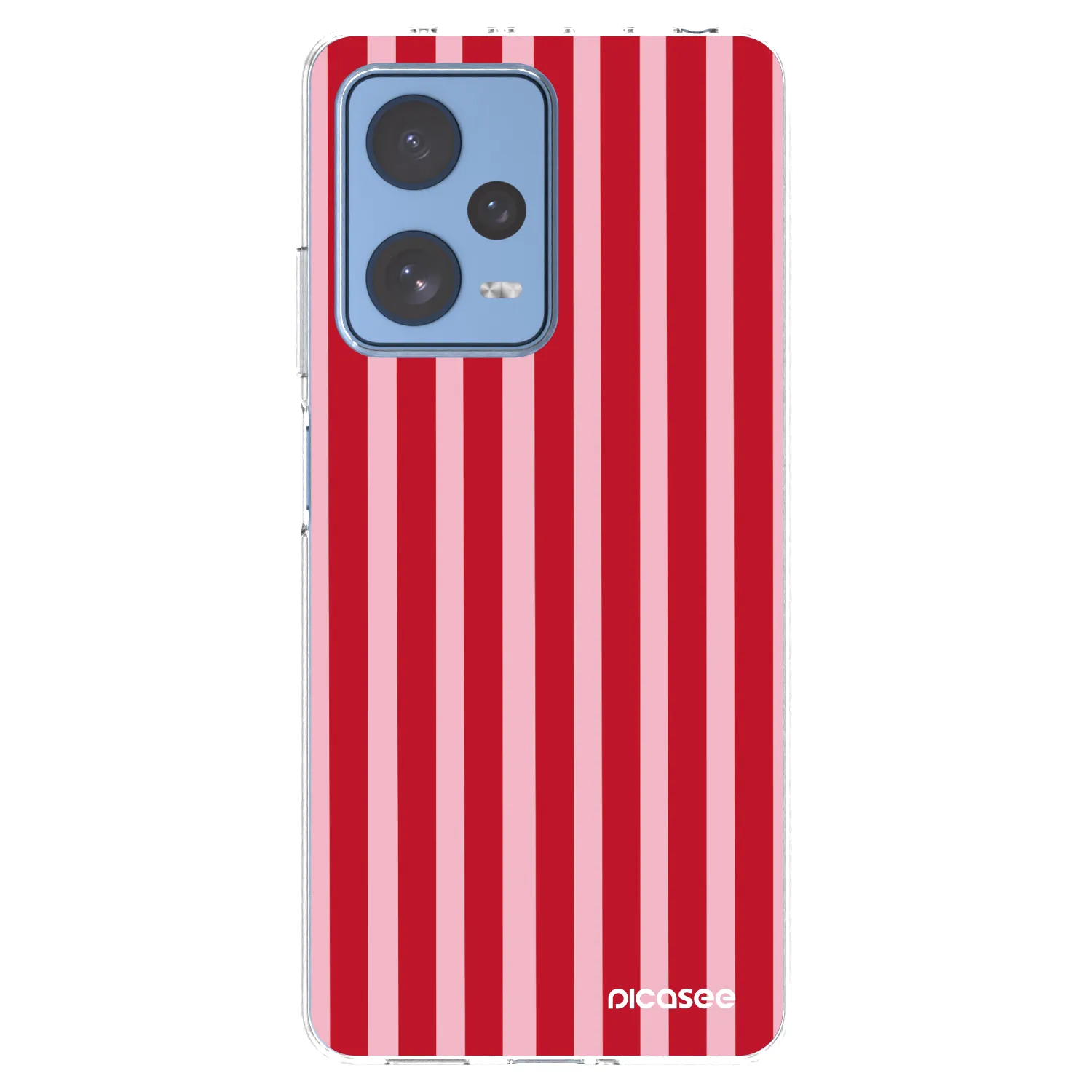Picasee silikonski prozorni ovitek za Xiaomi Redmi Note 12 Pro 5G - Lines red