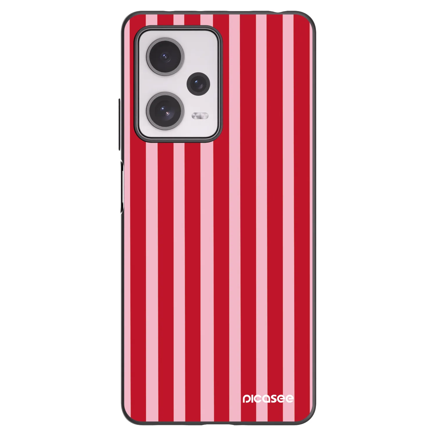 Picasee silikonski črni ovitek za Xiaomi Redmi Note 12 Pro+ 5G - Lines red