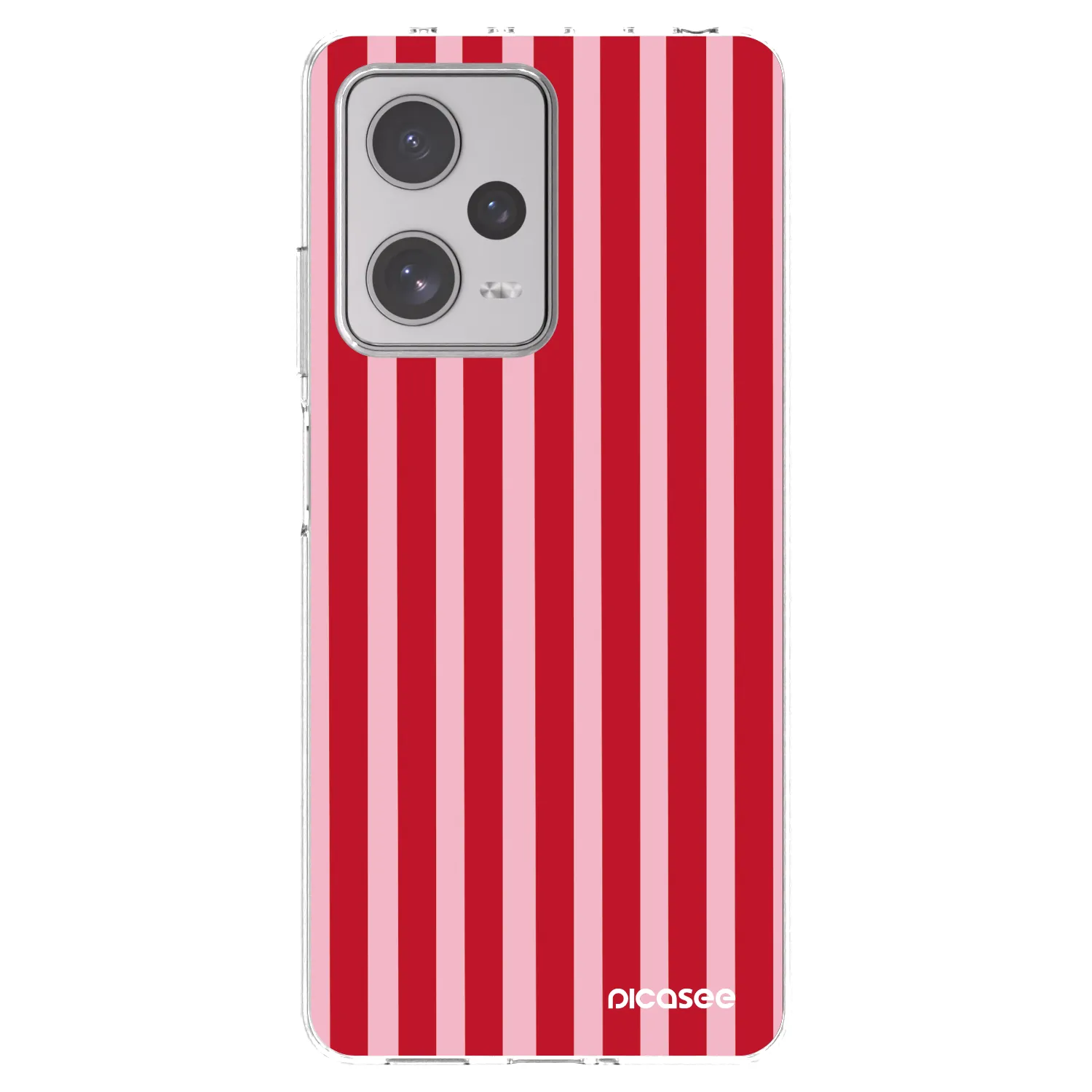 Picasee silikonski prozorni ovitek za Xiaomi Redmi Note 12 Pro+ 5G - Lines red