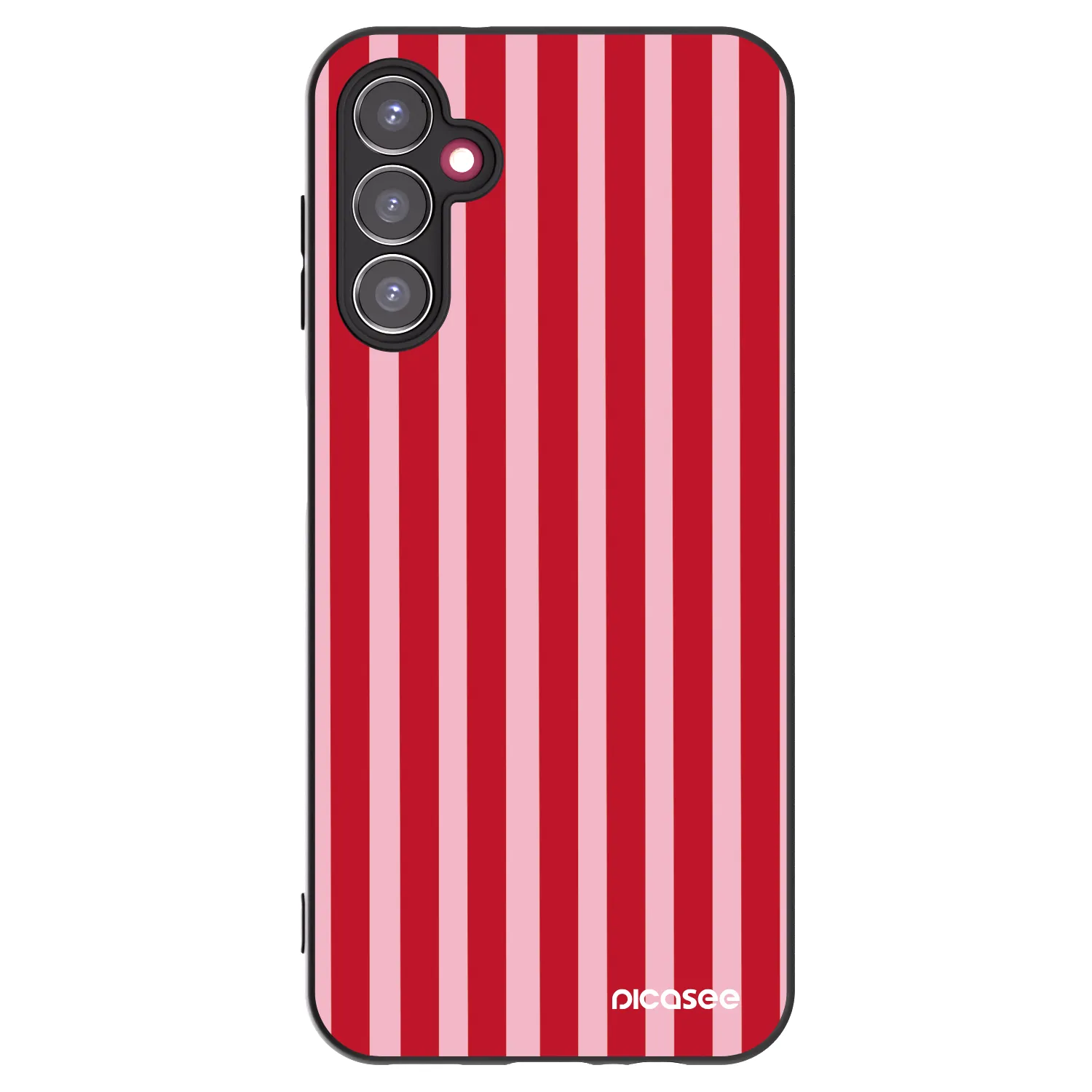Picasee silikonski črni ovitek za Samsung Galaxy A14 4G A145R - Lines red