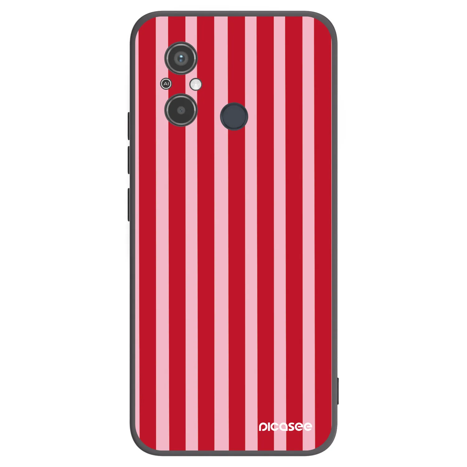 Picasee silikonski črni ovitek za Xiaomi Redmi 12C - Lines red
