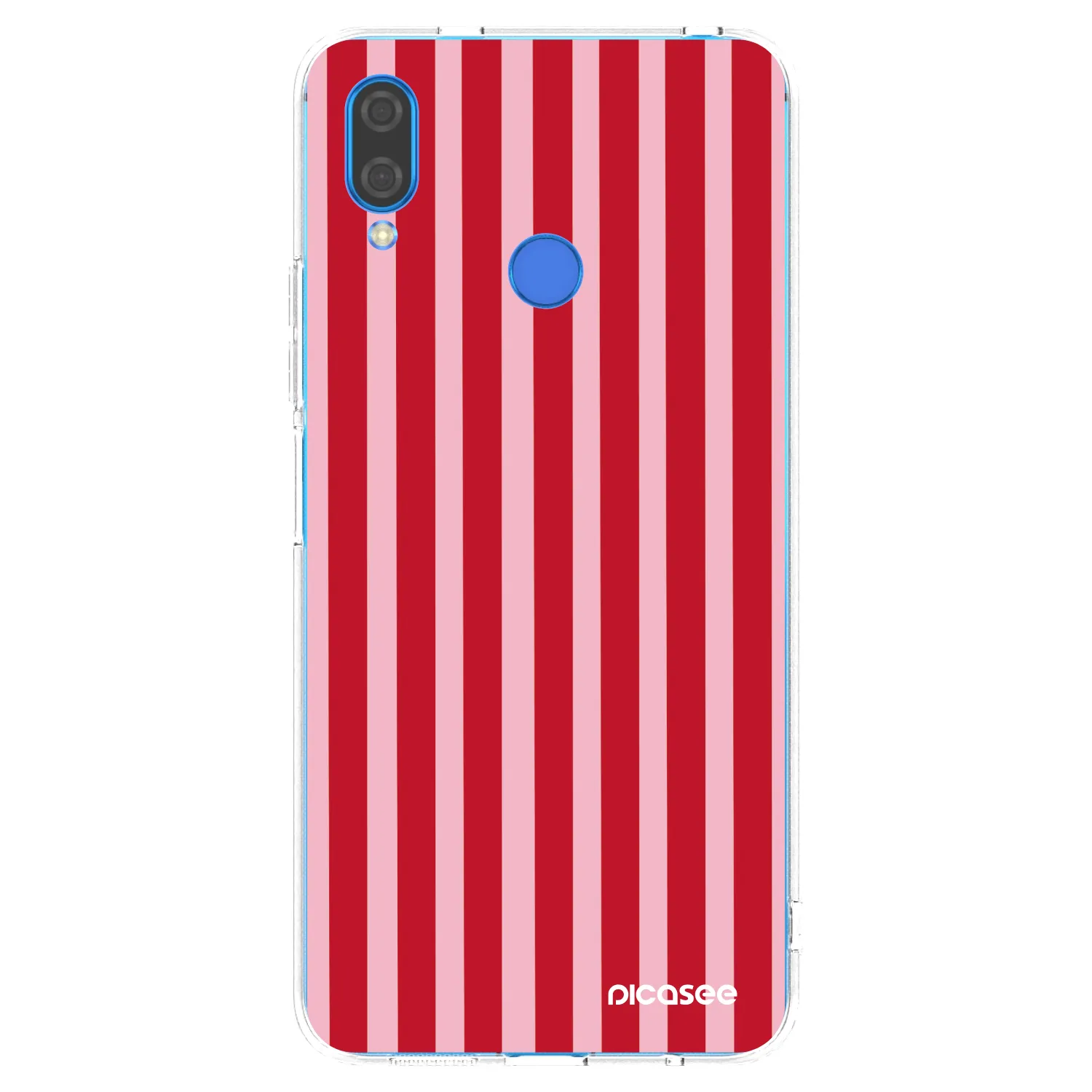 Picasee silikonski prozorni ovitek za Huawei Nova 3 - Lines red