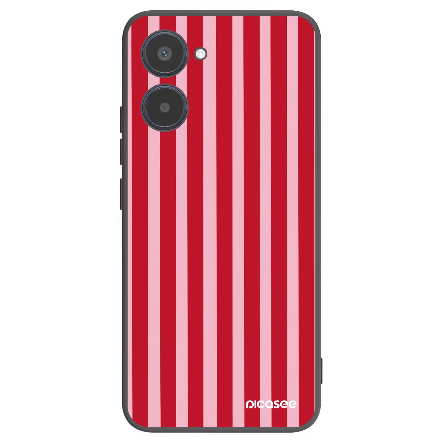 Picasee silikonski črni ovitek za Realme 10 4G - Lines red