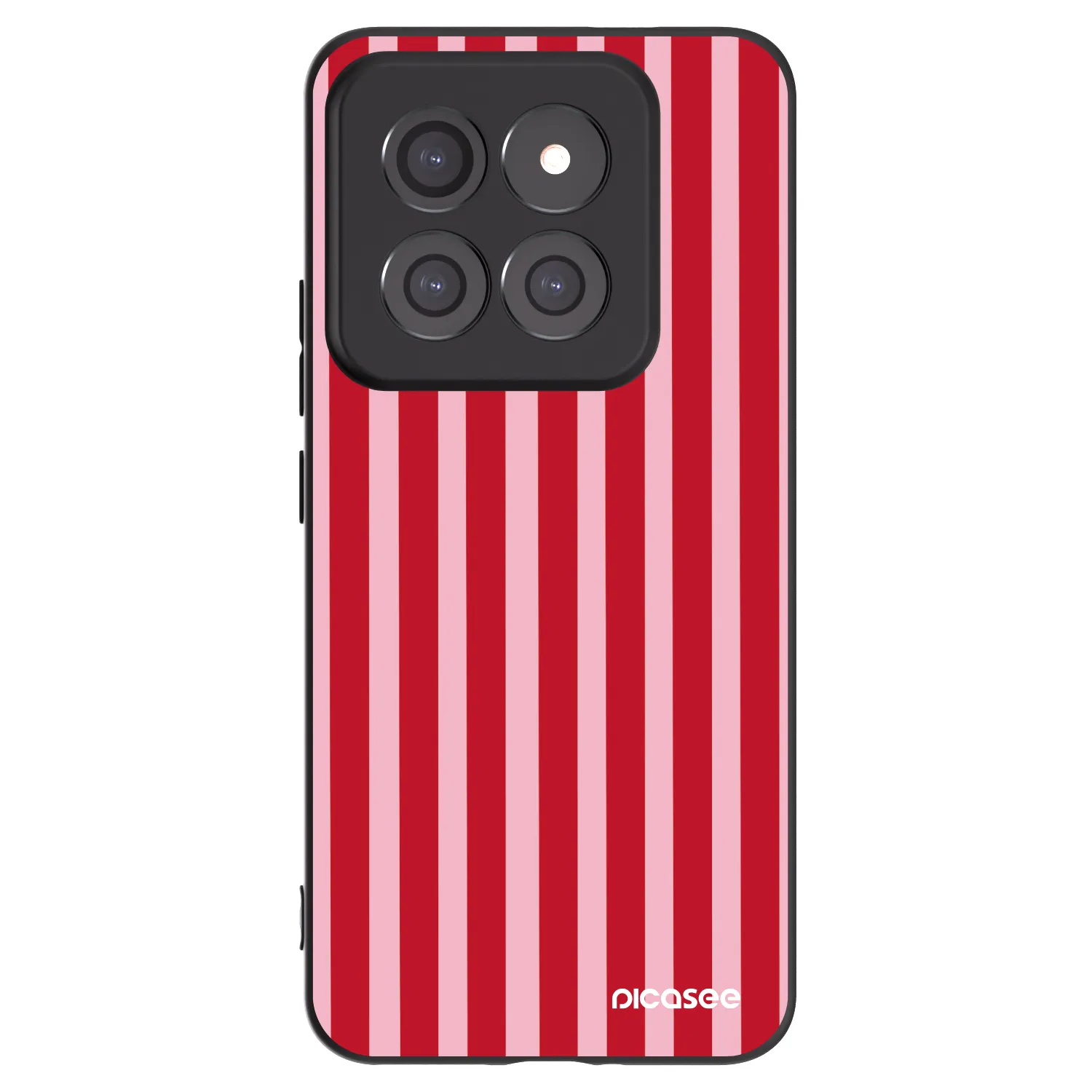Picasee silikonski črni ovitek za Xiaomi 14 Pro - Lines red
