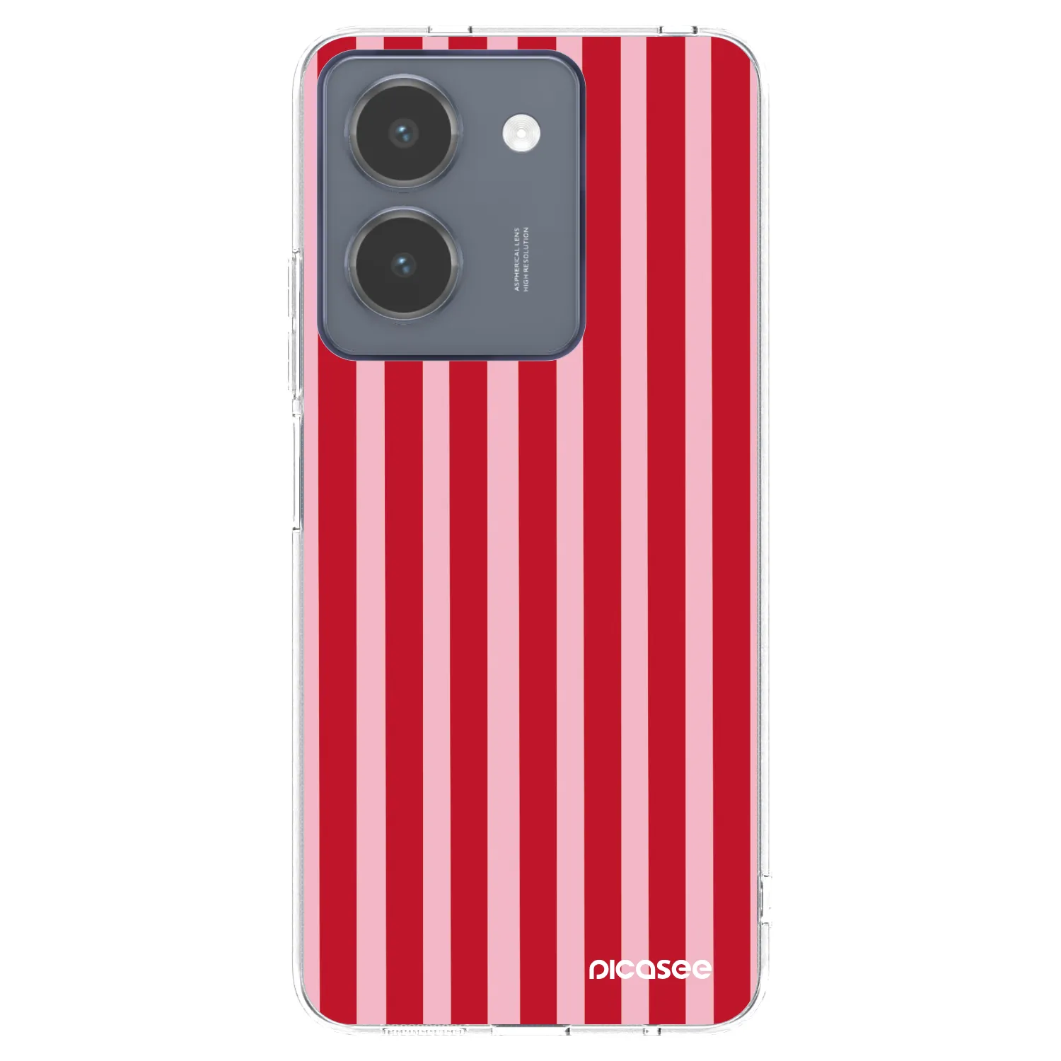 Picasee silikonski prozorni ovitek za Vivo Y36 4G - Lines red