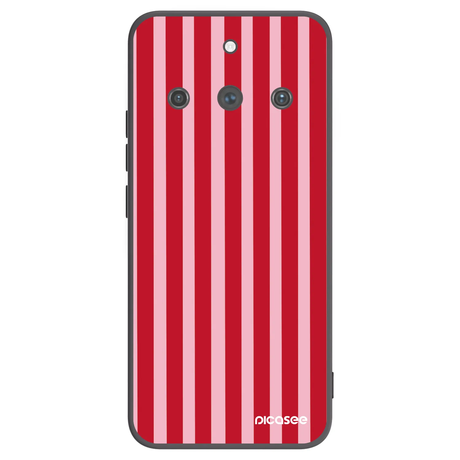 Picasee silikonski črni ovitek za Realme 11 Pro+ - Lines red