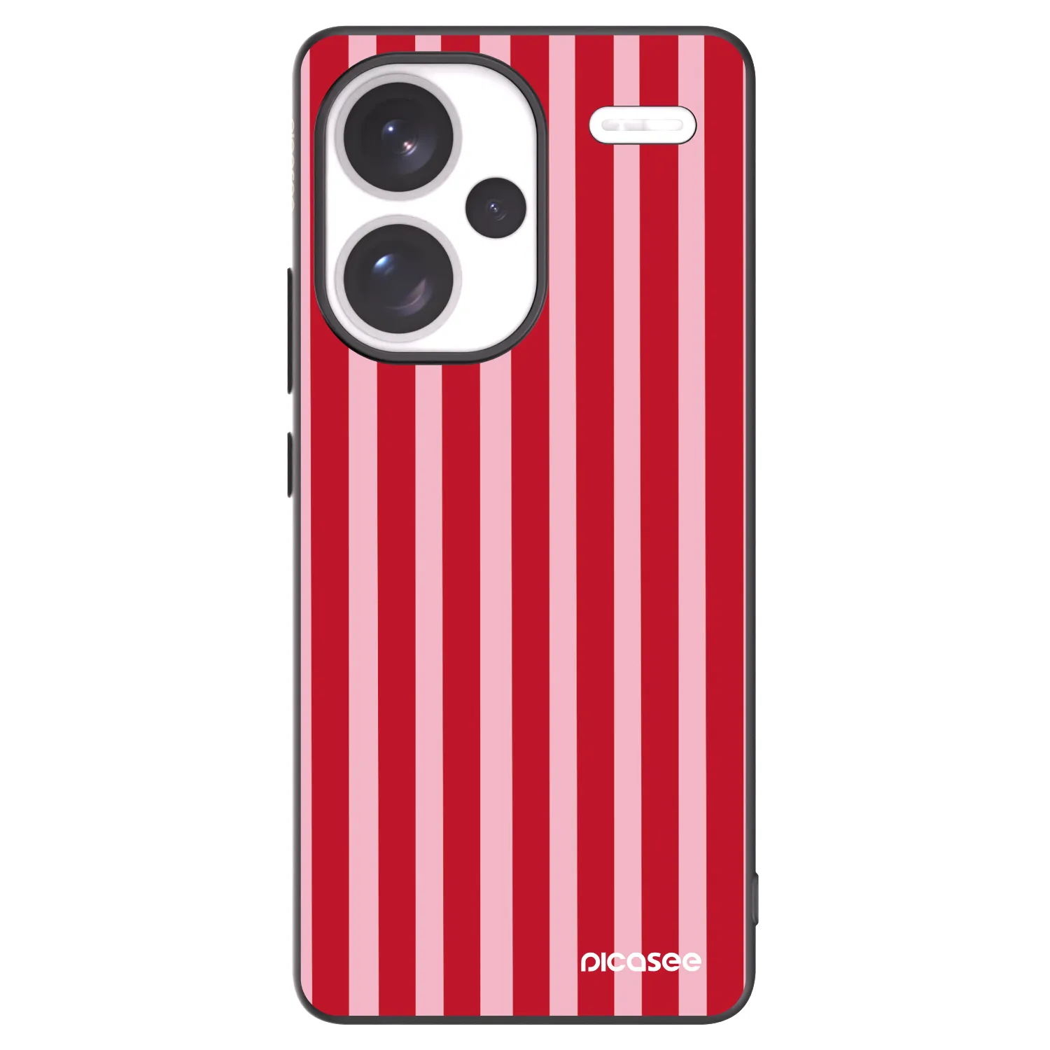 Picasee silikonski črni ovitek za Xiaomi Redmi Note 13 Pro+ 5G - Lines red