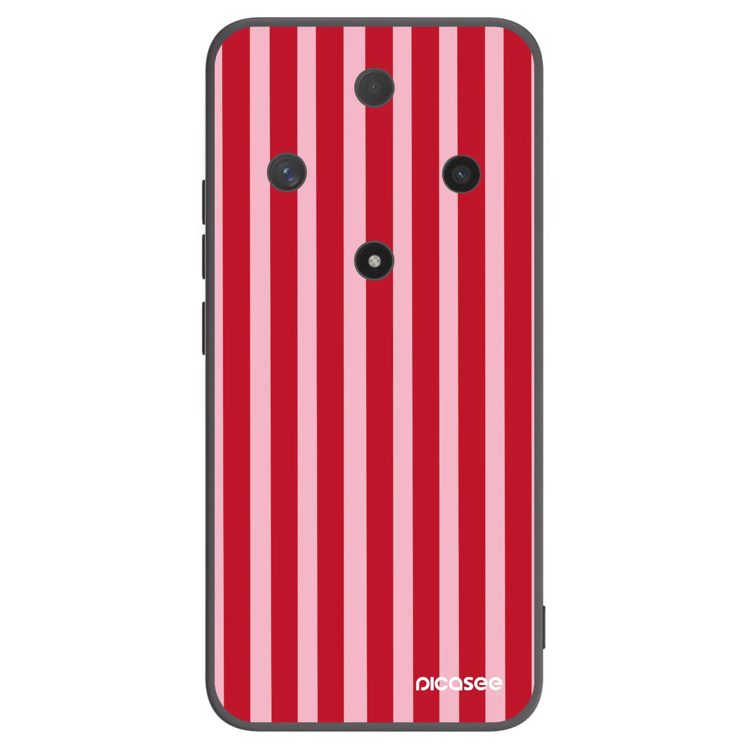 Picasee silikonski črni ovitek za Honor Magic6 Lite 5G - Lines red