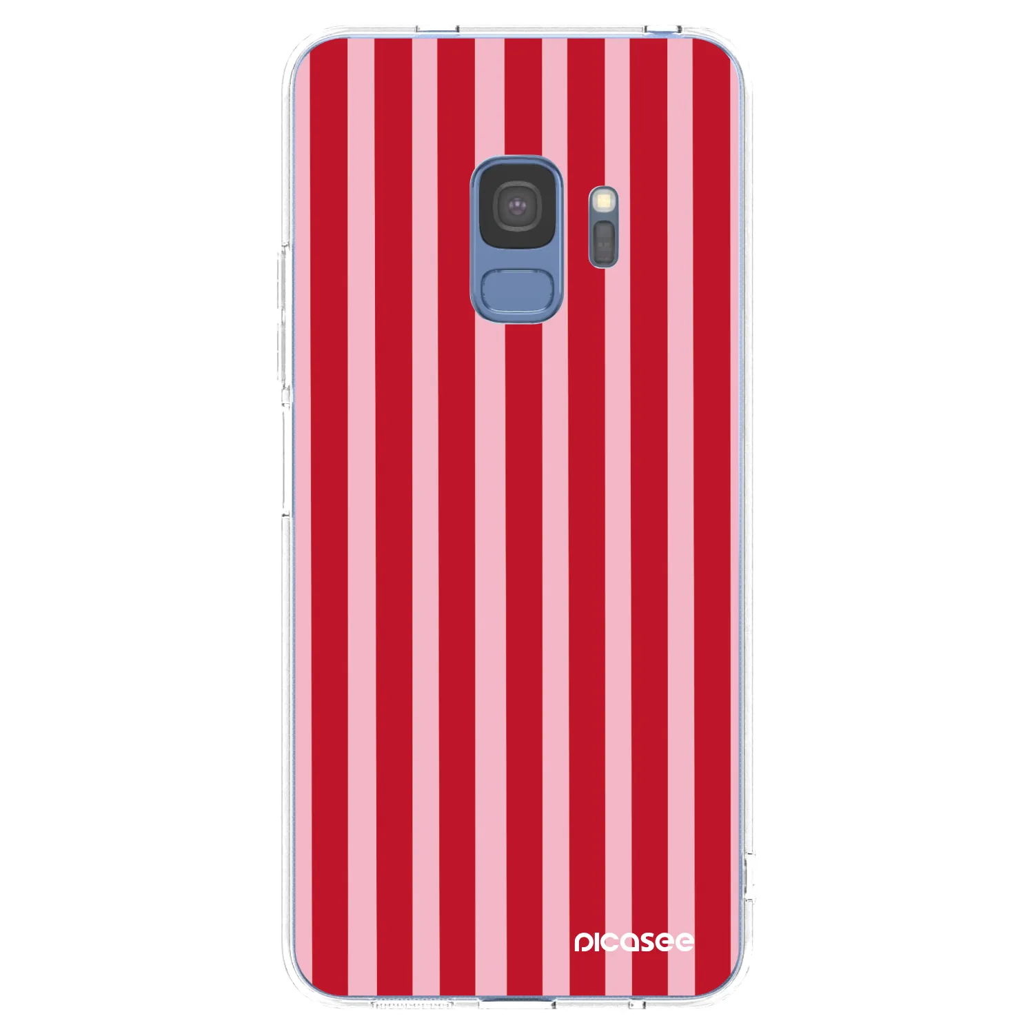 Picasee silikonski prozorni ovitek za Samsung Galaxy S9 G960F - Lines red