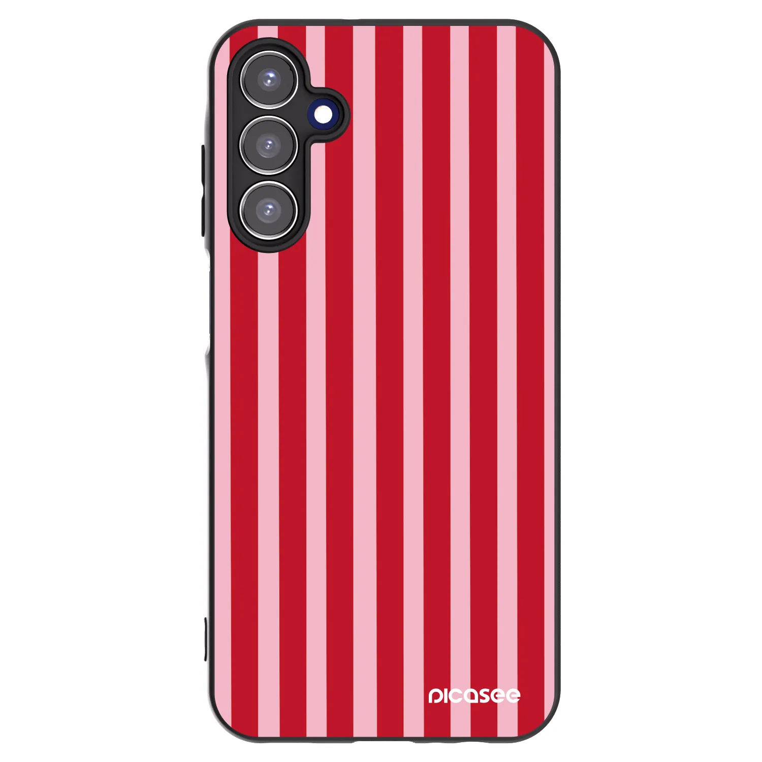 Picasee silikonski črni ovitek za Samsung Galaxy A15 A156B 5G - Lines red
