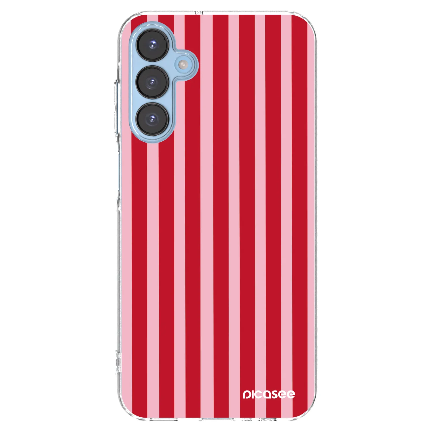 Picasee silikonski prozorni ovitek za Samsung Galaxy A15 A156B 5G - Lines red