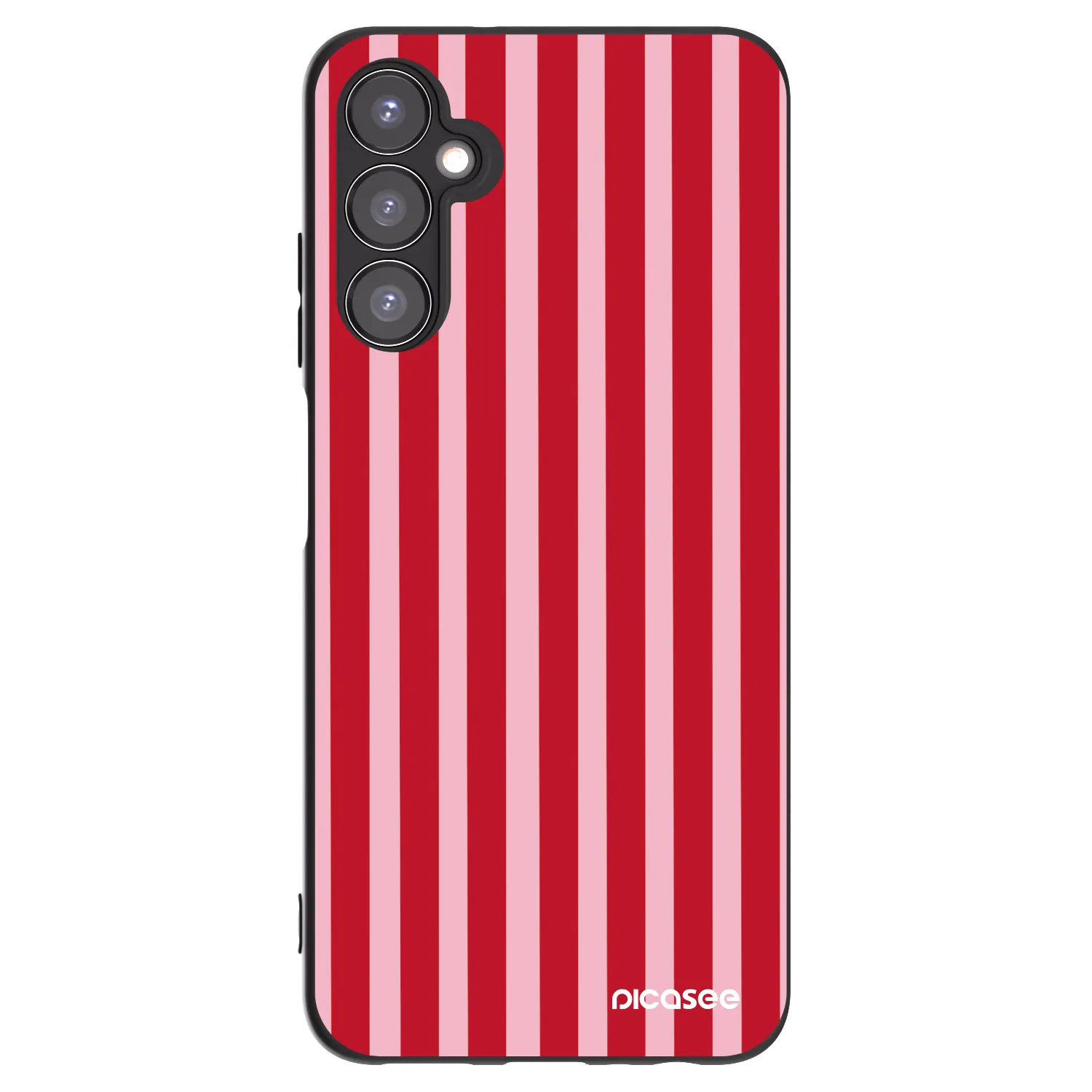 Picasee silikonski črni ovitek za Samsung Galaxy A05s A057G - Lines red