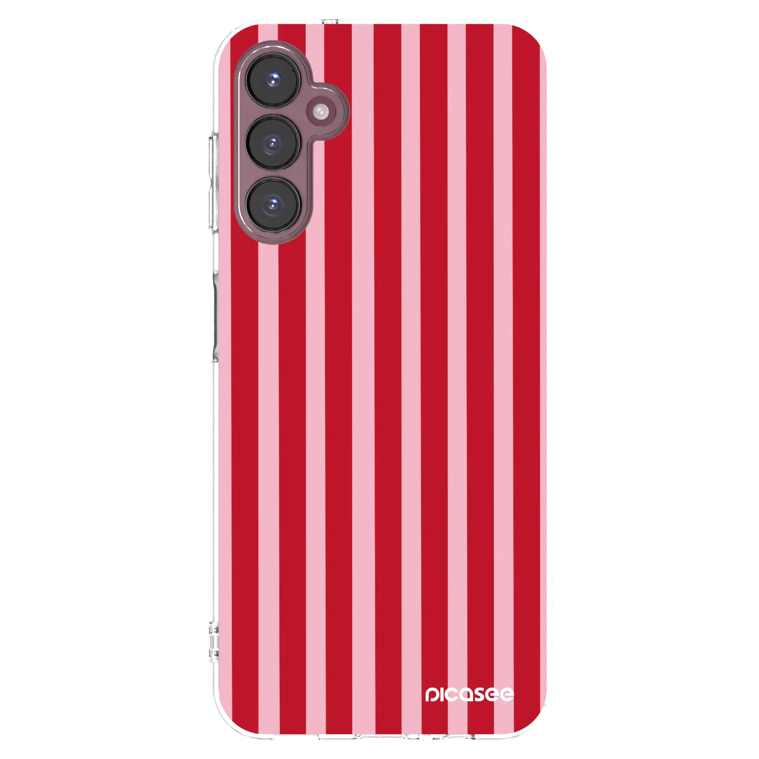 Picasee silikonski prozorni ovitek za Samsung Galaxy A05s A057G - Lines red