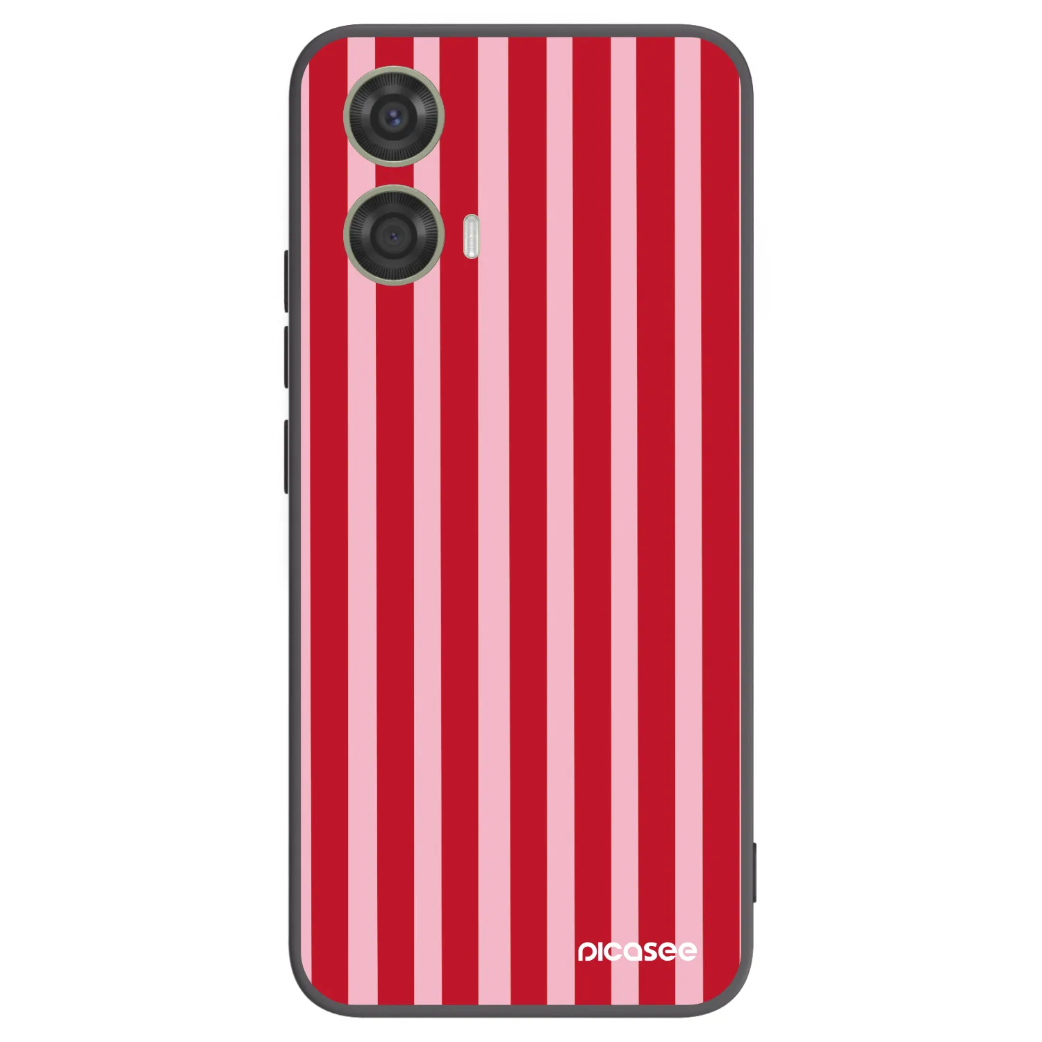 Picasee silikonski črni ovitek za Motorola Moto G24 - Lines red