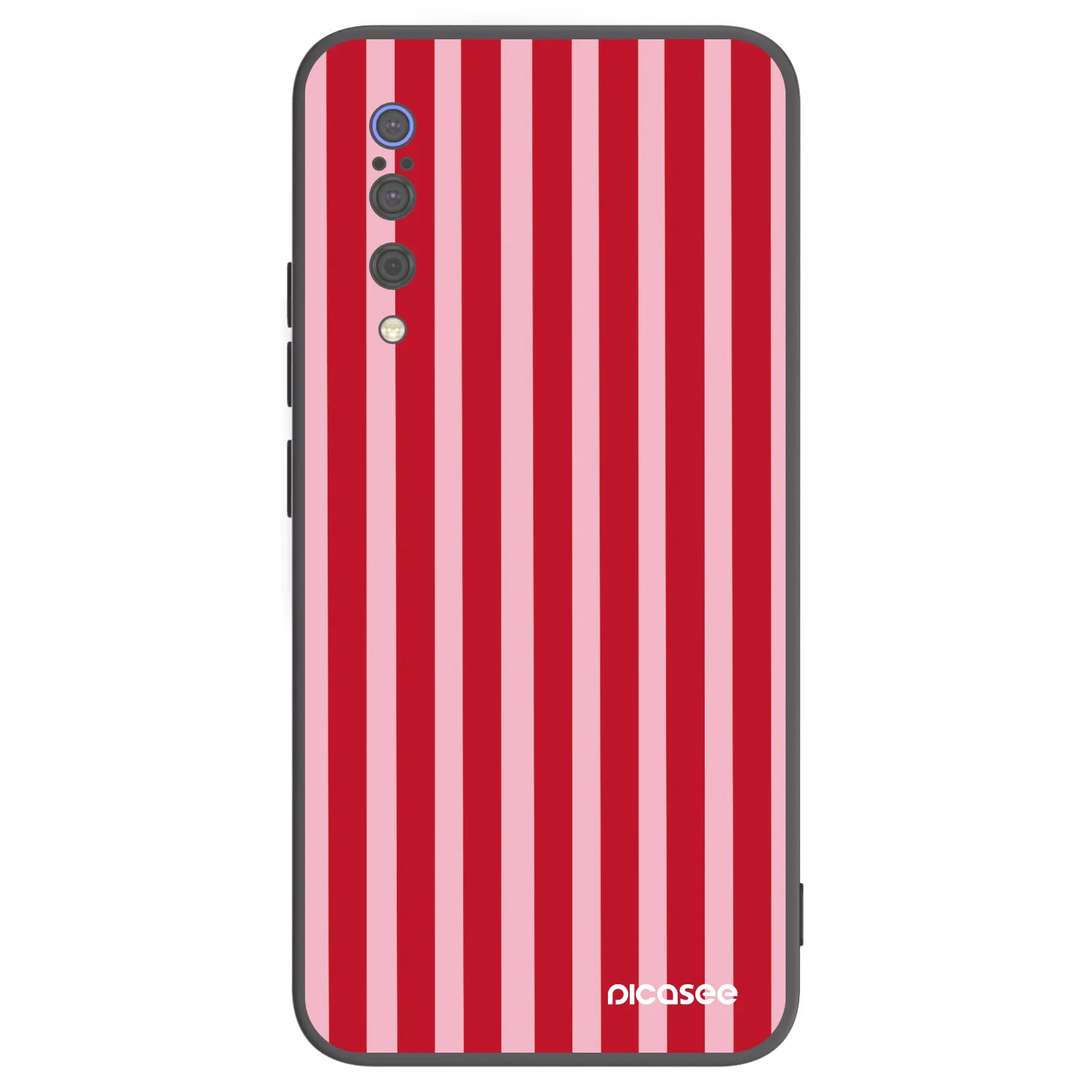 Picasee silikonski črni ovitek za Xiaomi Mi 9 - Lines red