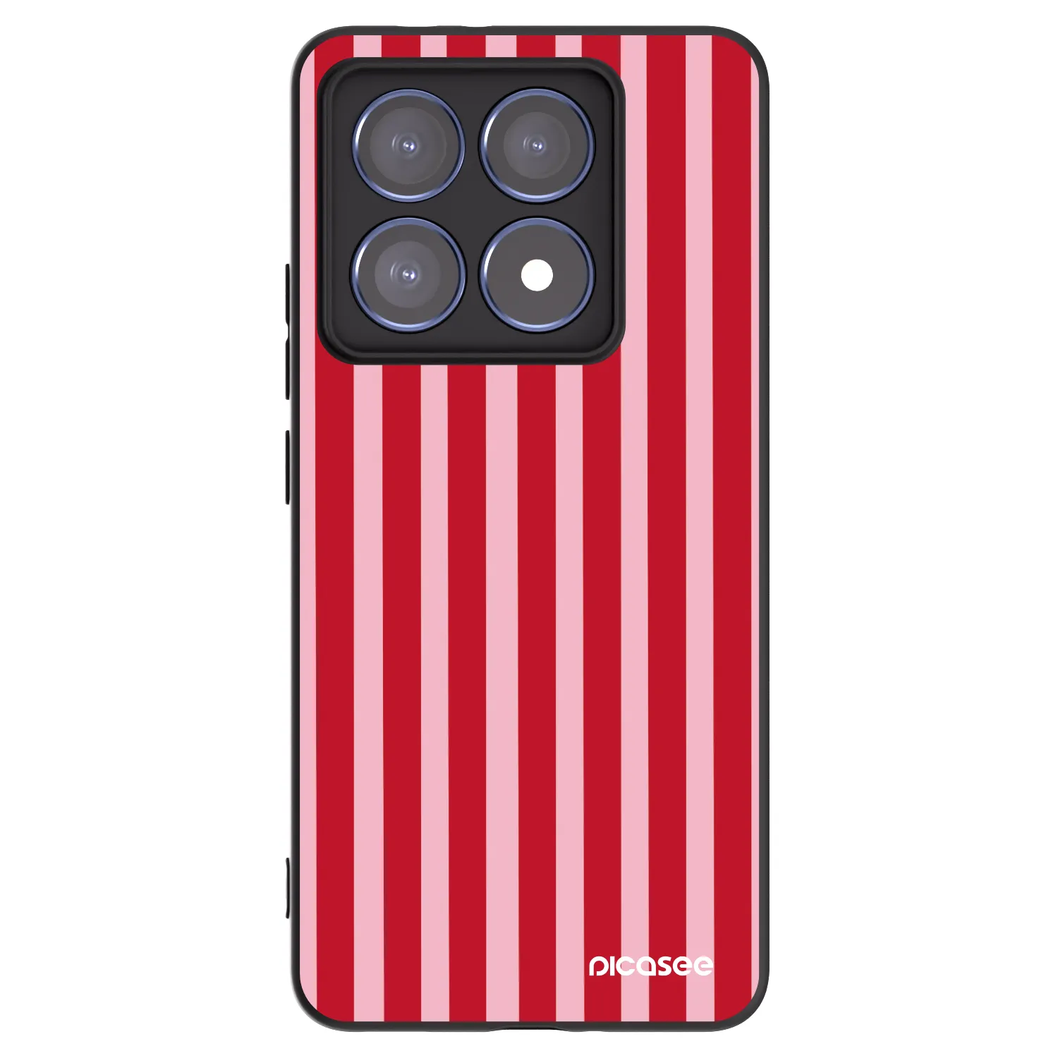 Picasee silikonski črni ovitek za Xiaomi 14T Pro - Lines red