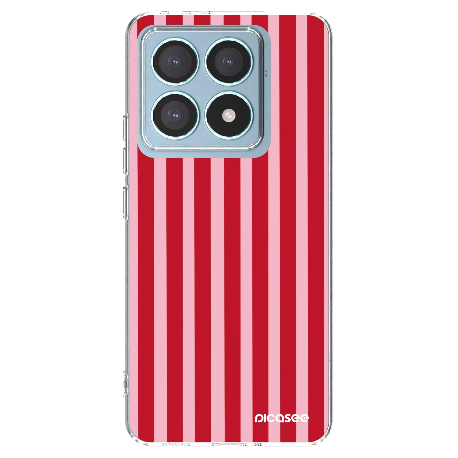 Picasee silikonski prozorni ovitek za Xiaomi 14T Pro - Lines red