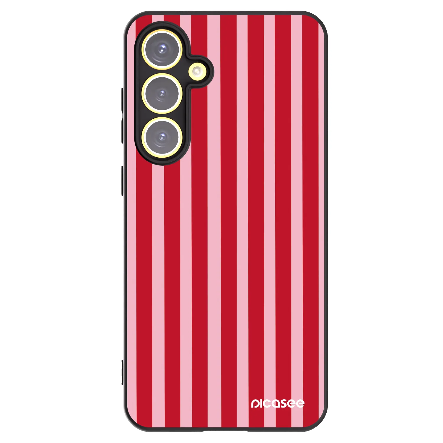 Picasee silikonski črni ovitek za Samsung Galaxy S24 FE S721B - Lines red