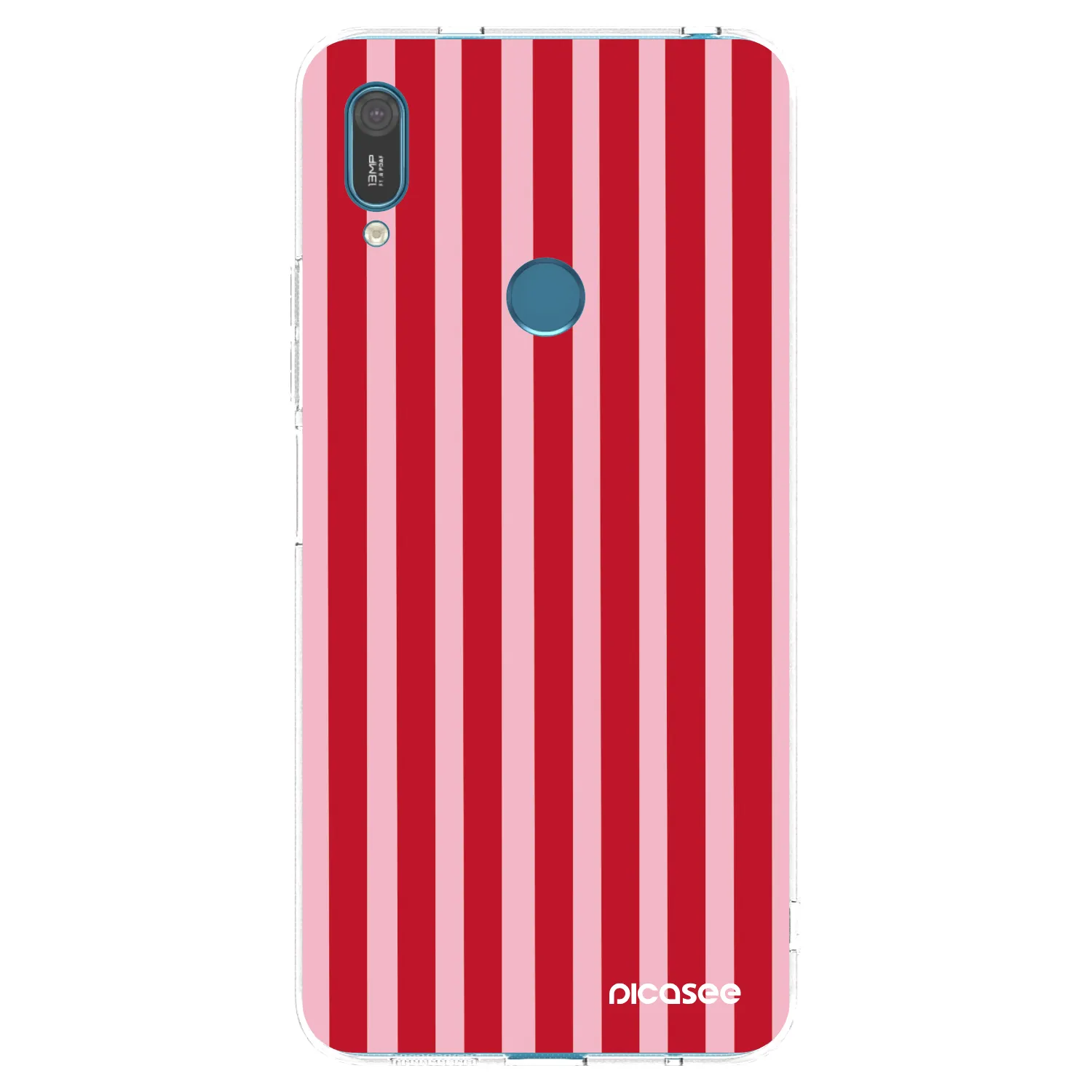 Picasee silikonski prozorni ovitek za Huawei Y7 2019 - Lines red