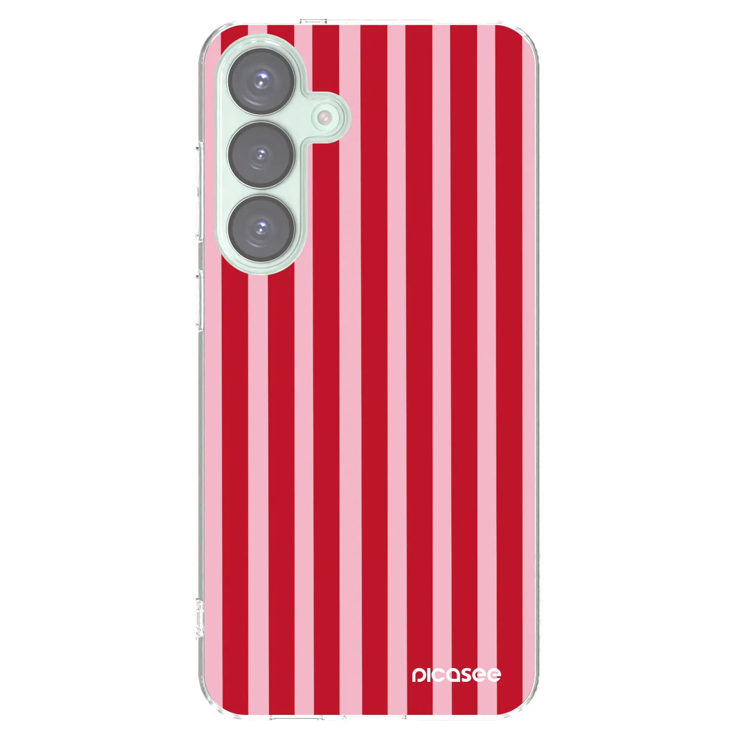 Picasee silikonski prozorni ovitek za Samsung Galaxy S25+ 5G - Lines red