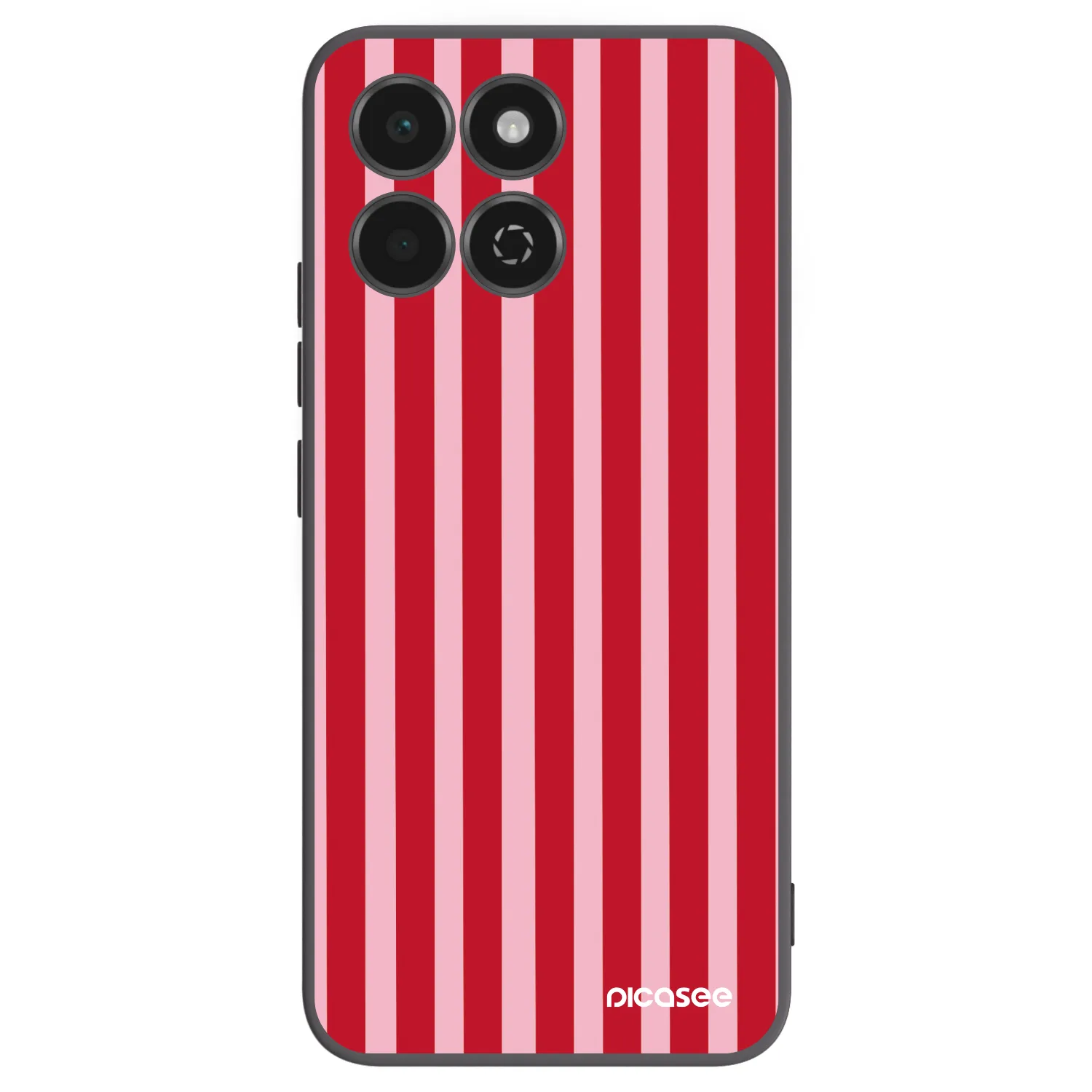 Picasee silikonski črni ovitek za Honor 200 Smart 5G - Lines red