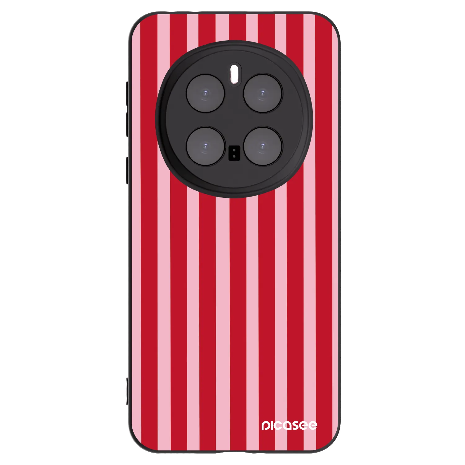 Picasee silikonski črni ovitek za Honor Magic7 Pro 5G - Lines red