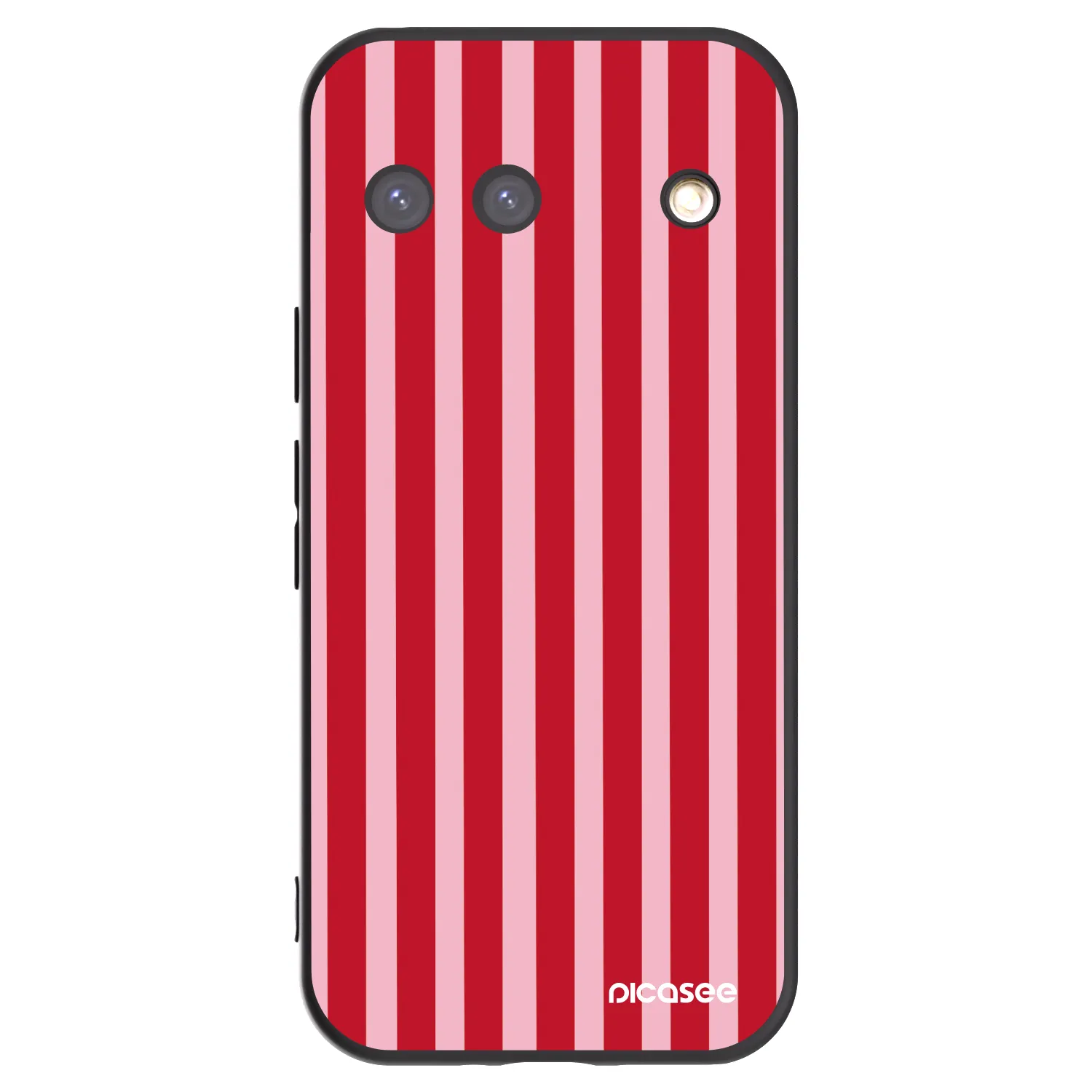 Picasee silikonski črni ovitek za Google Pixel 9 - Lines red