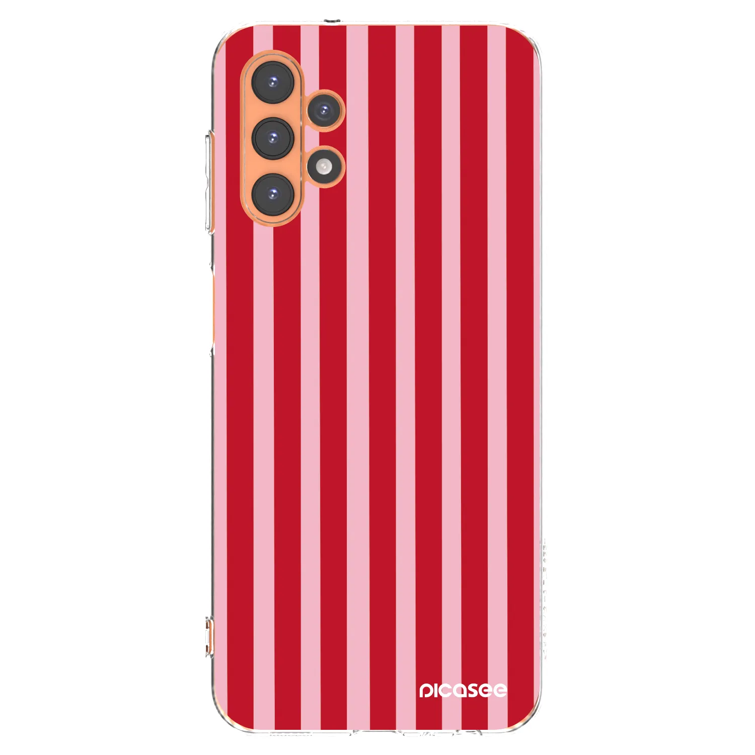Picasee silikonski prozorni ovitek za Samsung Galaxy A13 5G - Lines red