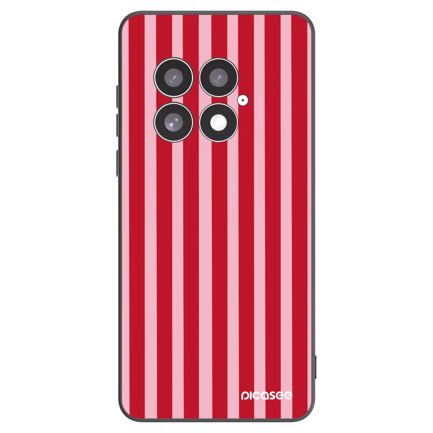 Picasee silikonski črni ovitek za OnePlus 13 5G - Lines red