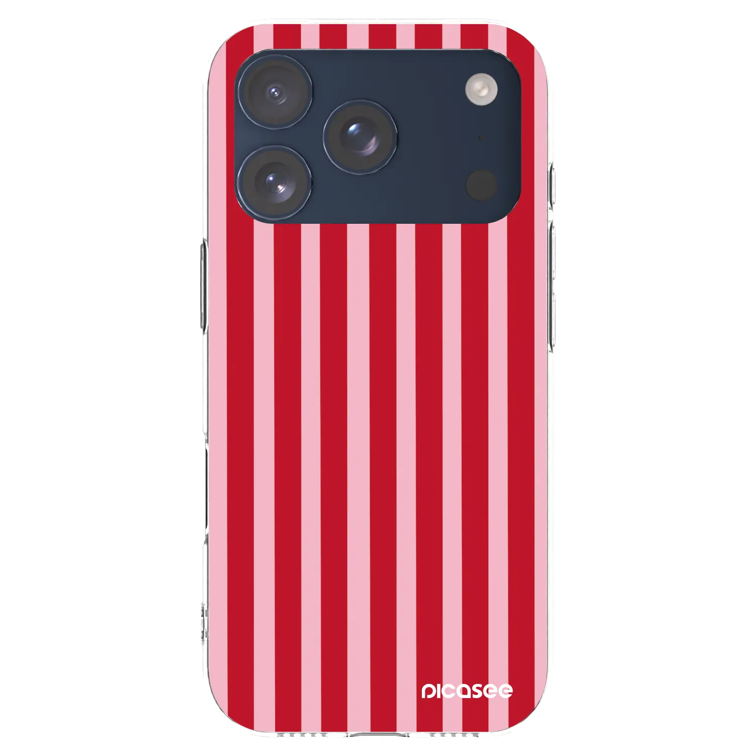 Picasee silikonski prozorni ovitek za Apple iPhone 17 Pro - Lines red