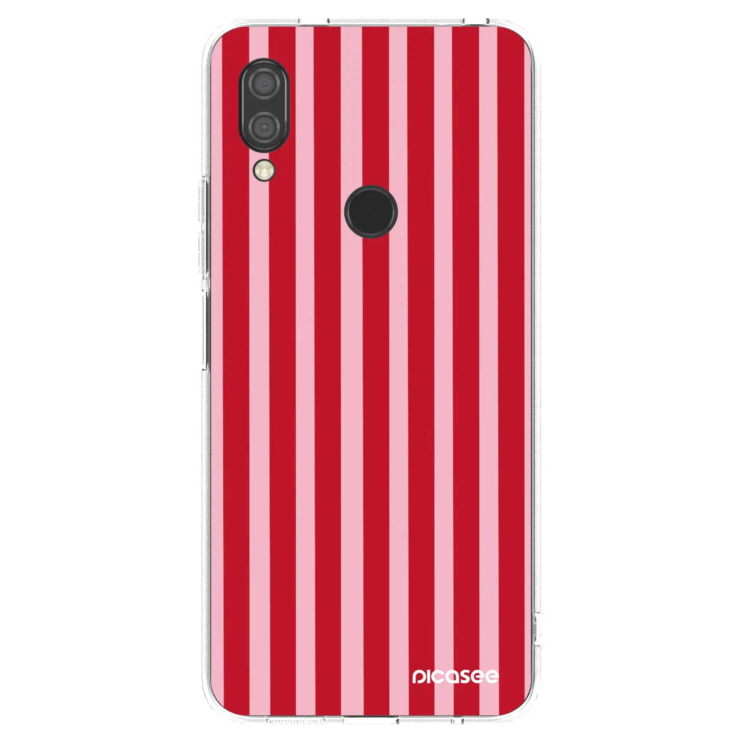 Picasee silikonski prozorni ovitek za Xiaomi Redmi 7 - Lines red