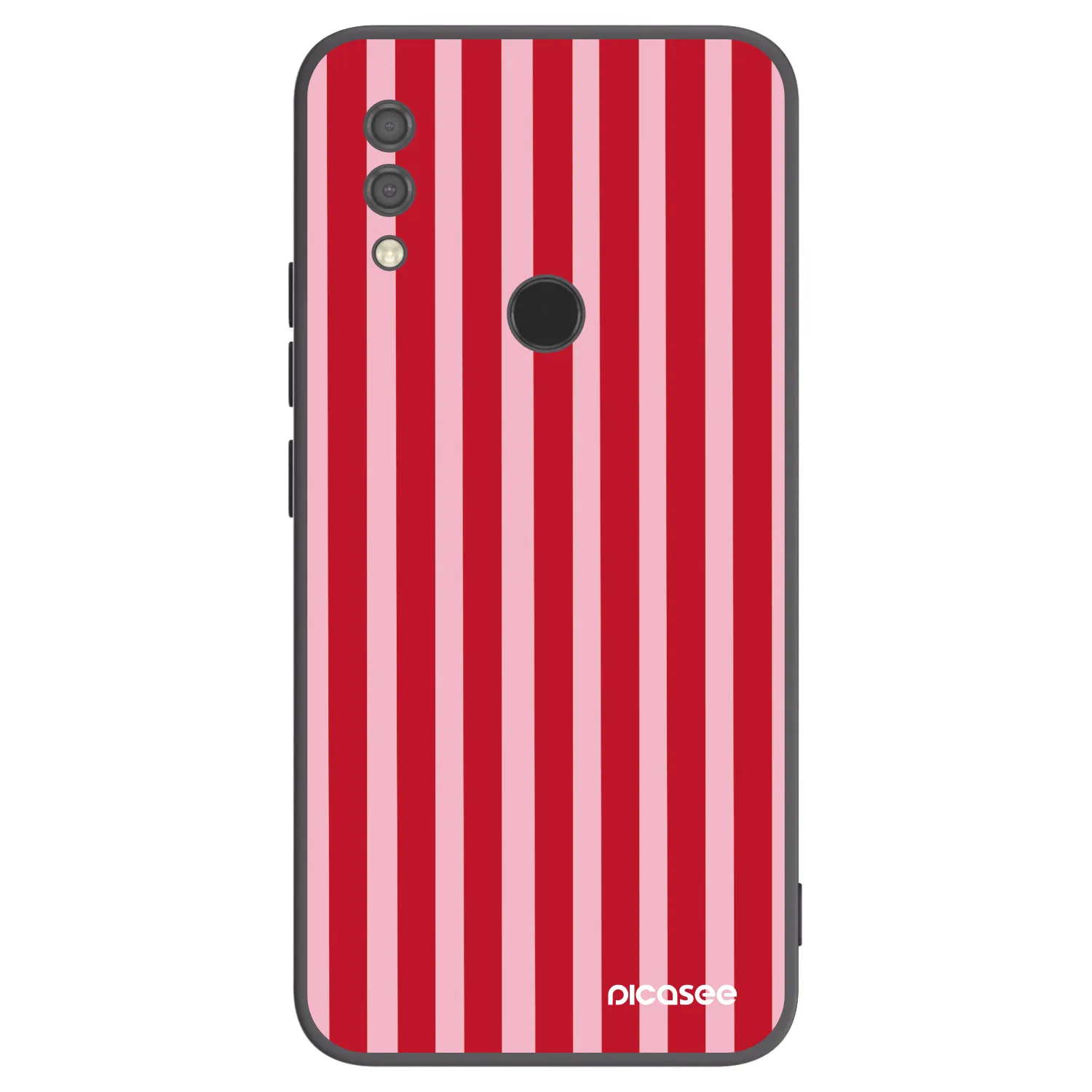 Picasee silikonski črni ovitek za Xiaomi Redmi 7 - Lines red