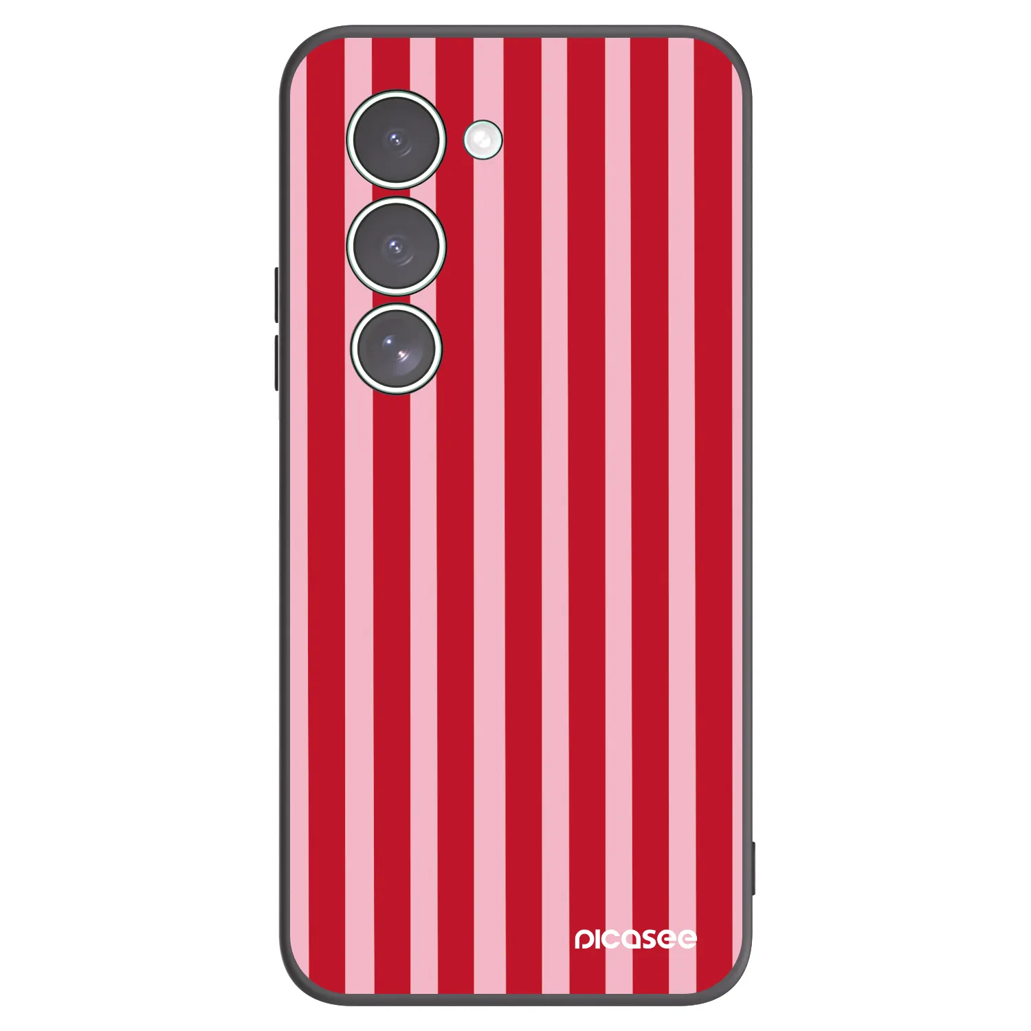 Picasee silikonski črni ovitek za Xiaomi Redmi 15 5G - Lines red