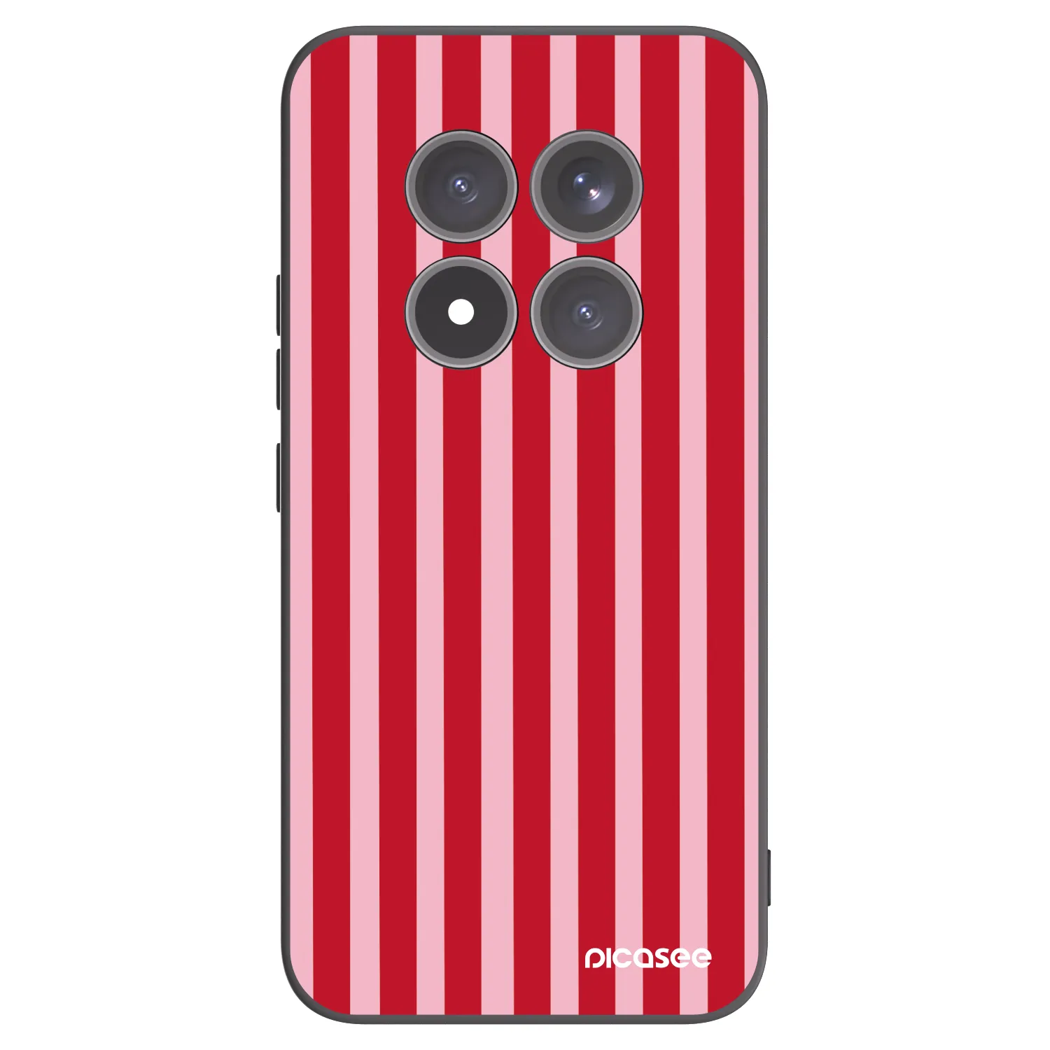 Picasee silikonski črni ovitek za Xiaomi Redmi Note 15 Pro+ - Lines red