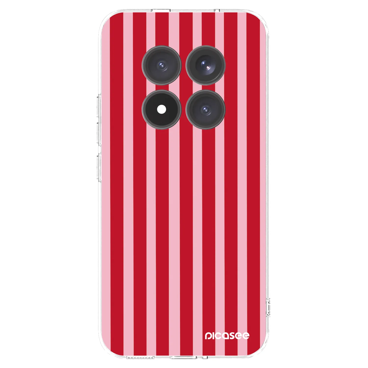 Picasee silikonski prozorni ovitek za Xiaomi Redmi Note 15 Pro+ - Lines red