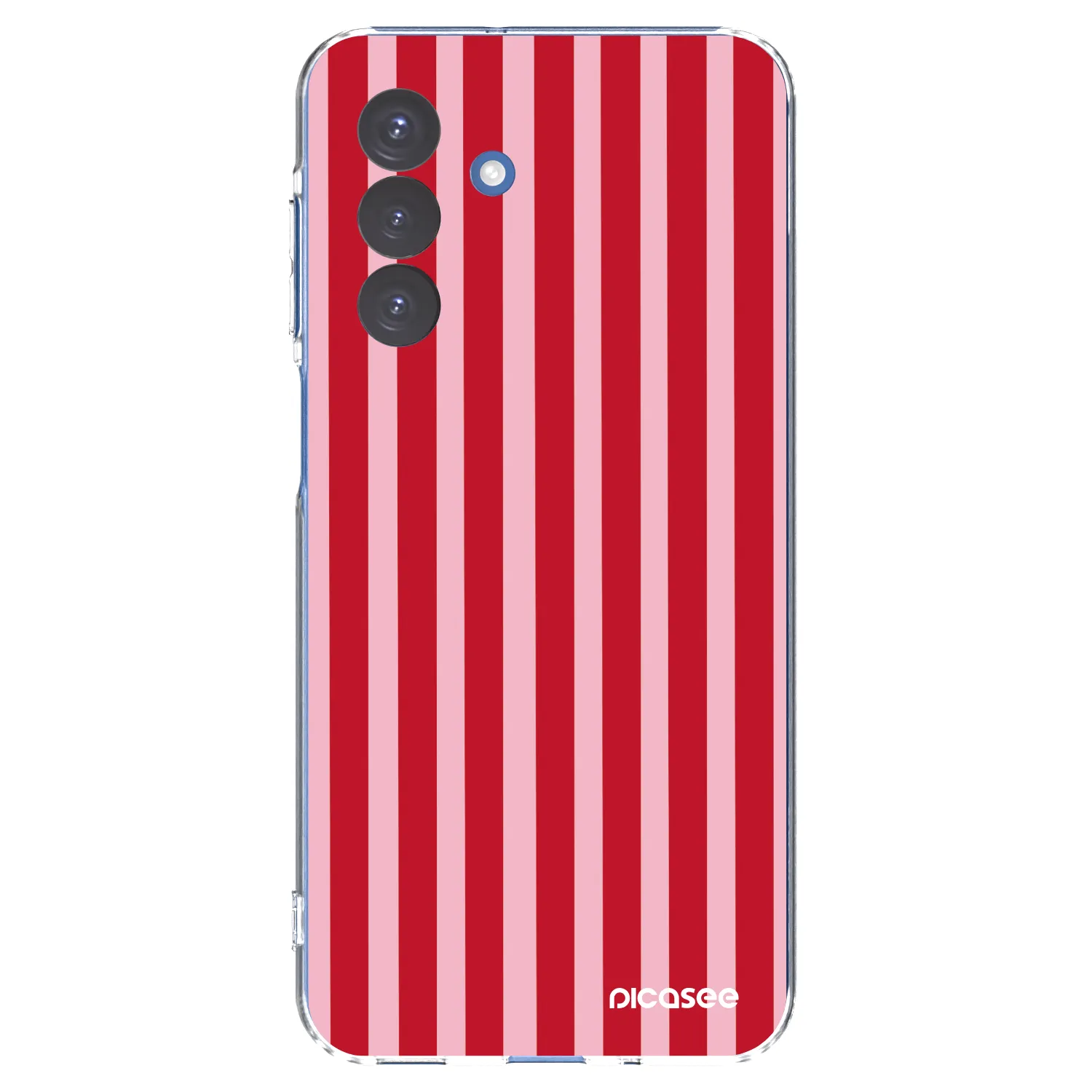 Picasee silikonski prozorni ovitek za Samsung Galaxy A17 5G - Lines red