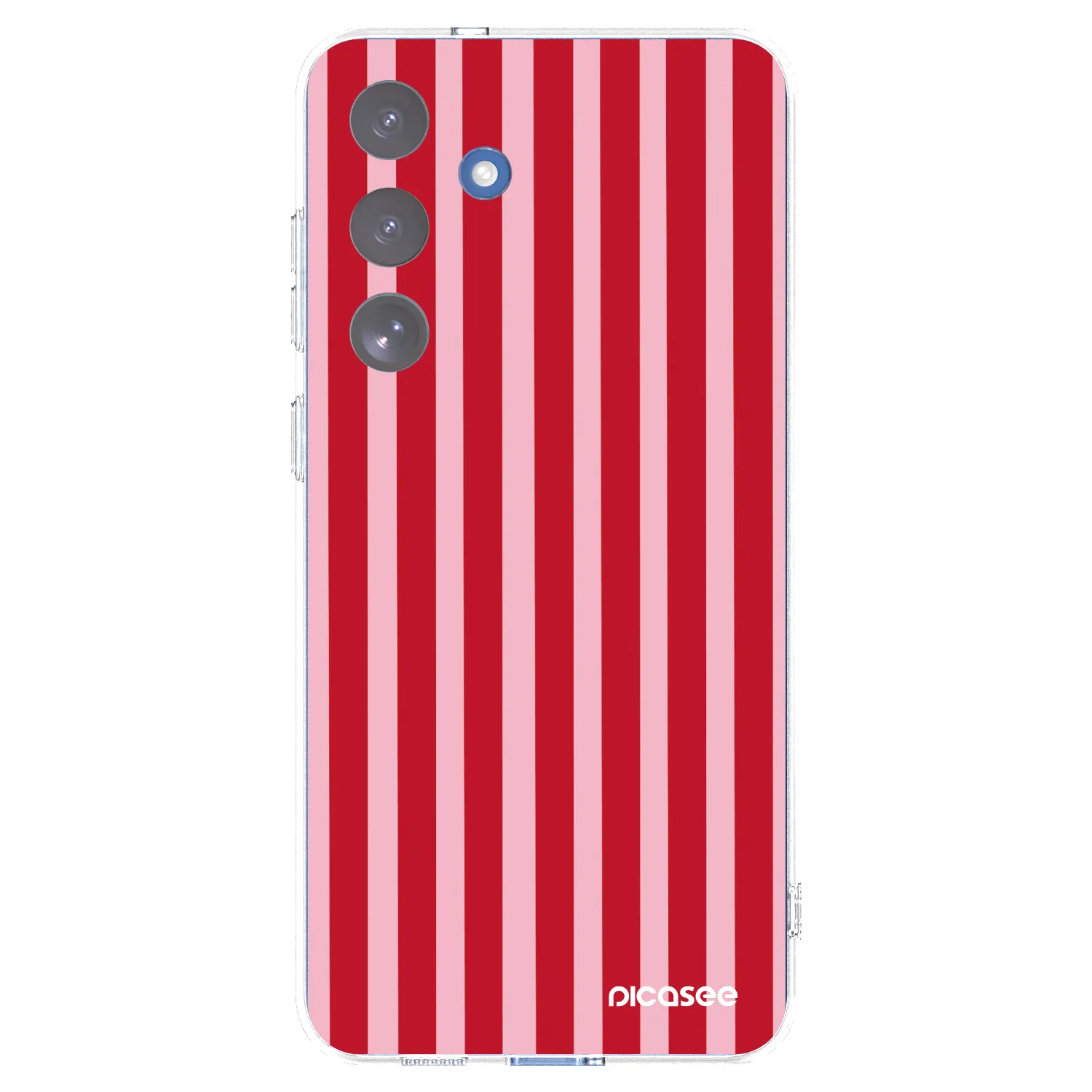 Picasee silikonski prozorni ovitek za Samsung Galaxy S25 FE 5G - Lines red