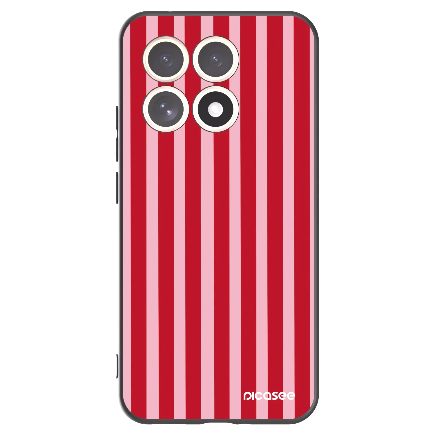 Picasee silikonski črni ovitek za Xiaomi 15T - Lines red