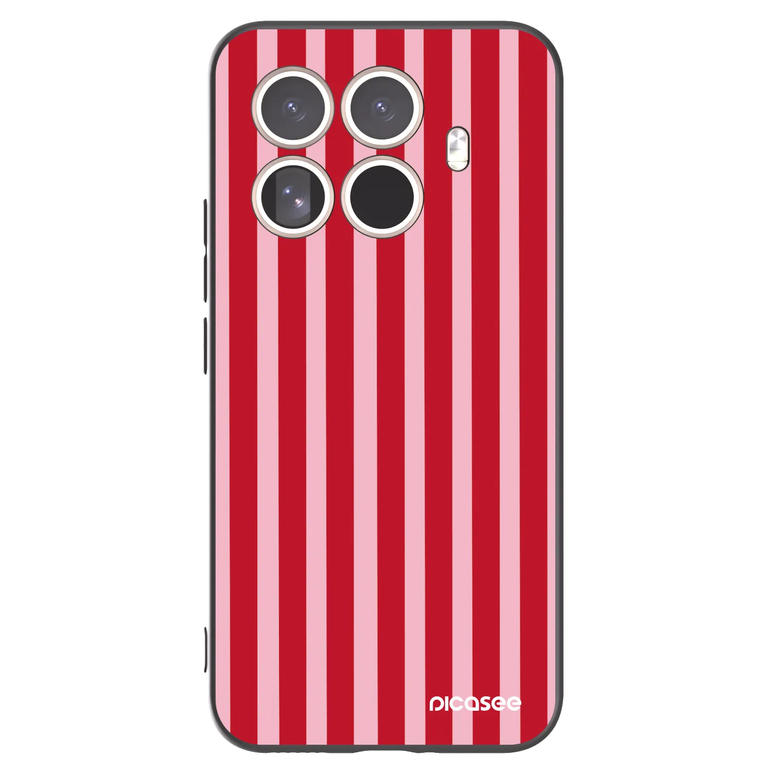 Picasee silikonski črni ovitek za Xiaomi 15T Pro - Lines red