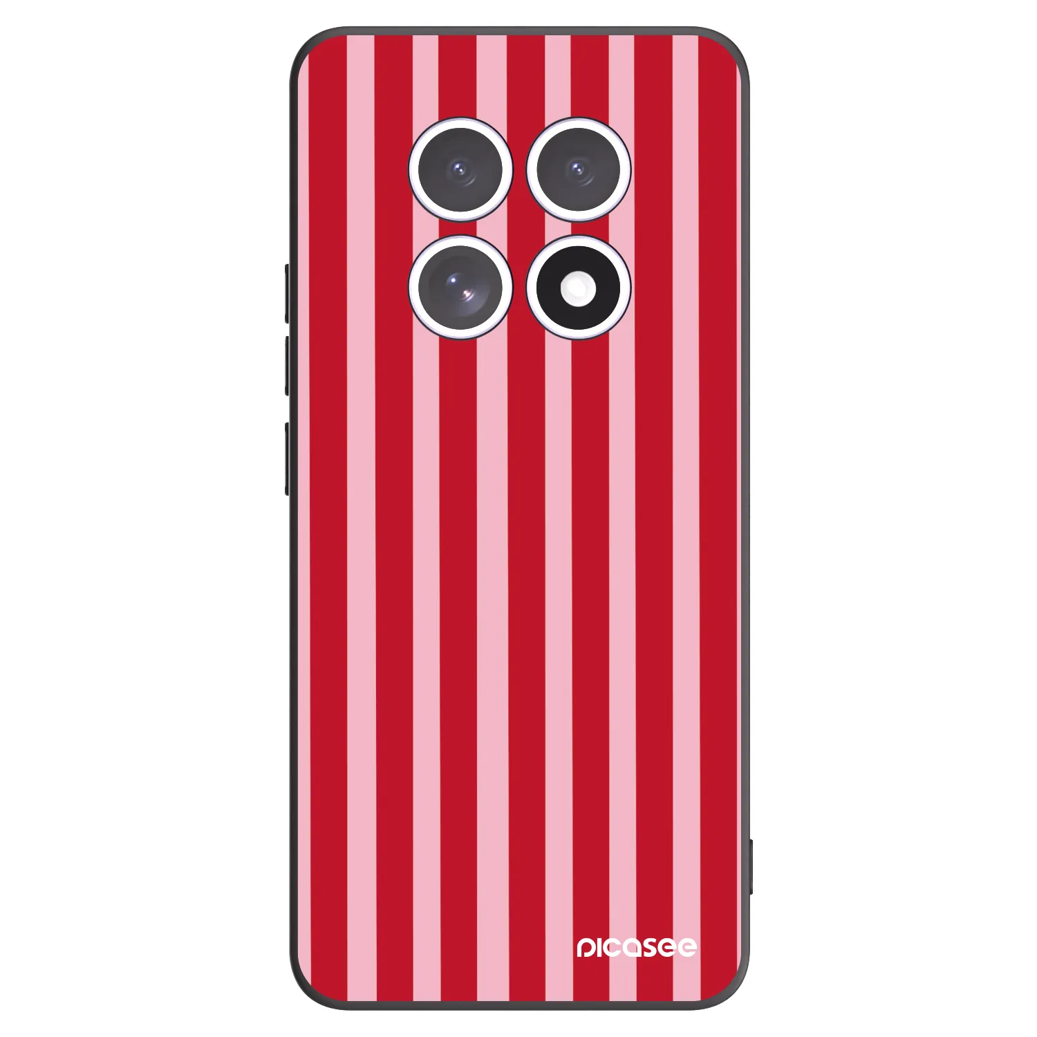 Picasee silikonski črni ovitek za Xiaomi Redmi Note 15 4G - Lines red