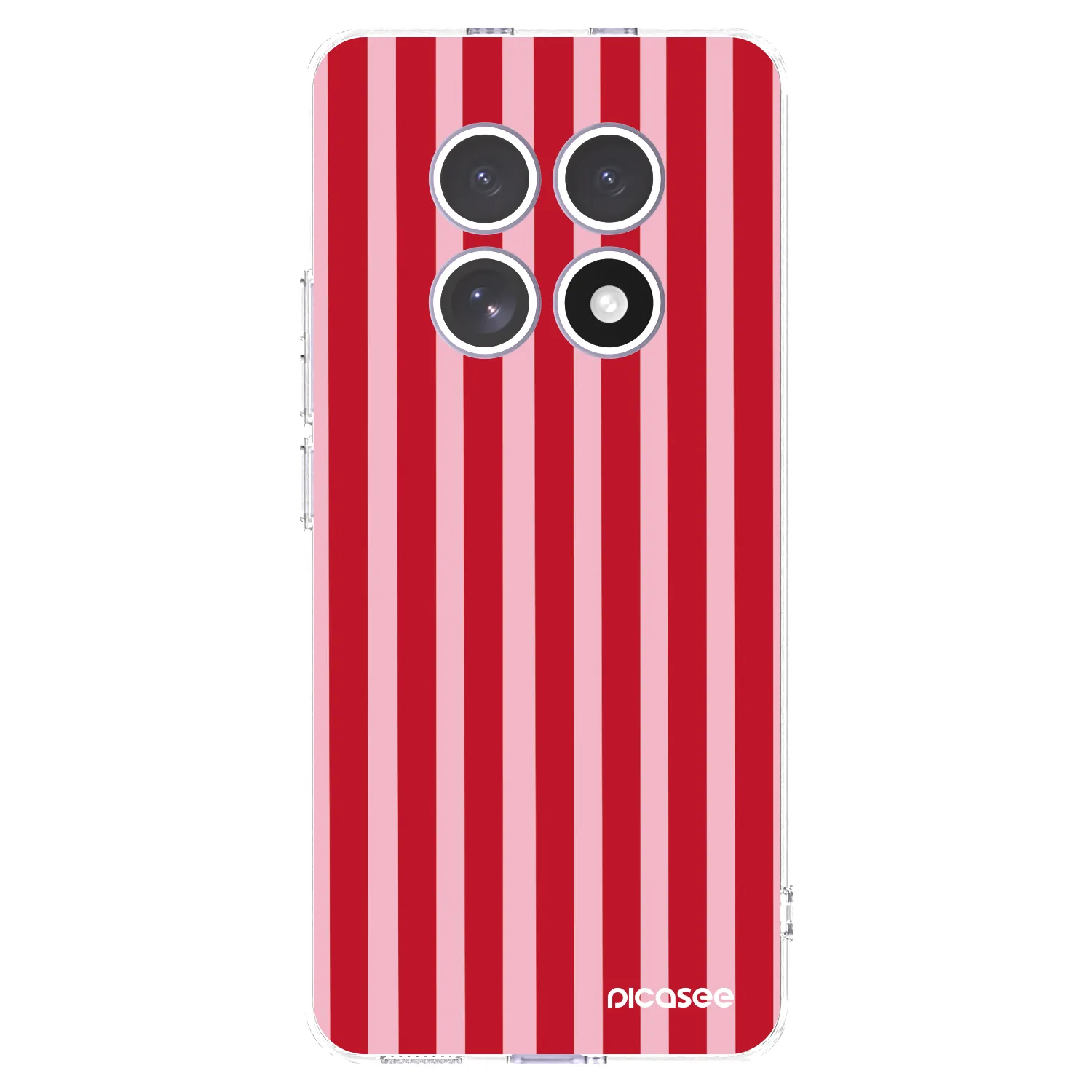 Picasee silikonski prozorni ovitek za Xiaomi Redmi Note 15 4G - Lines red