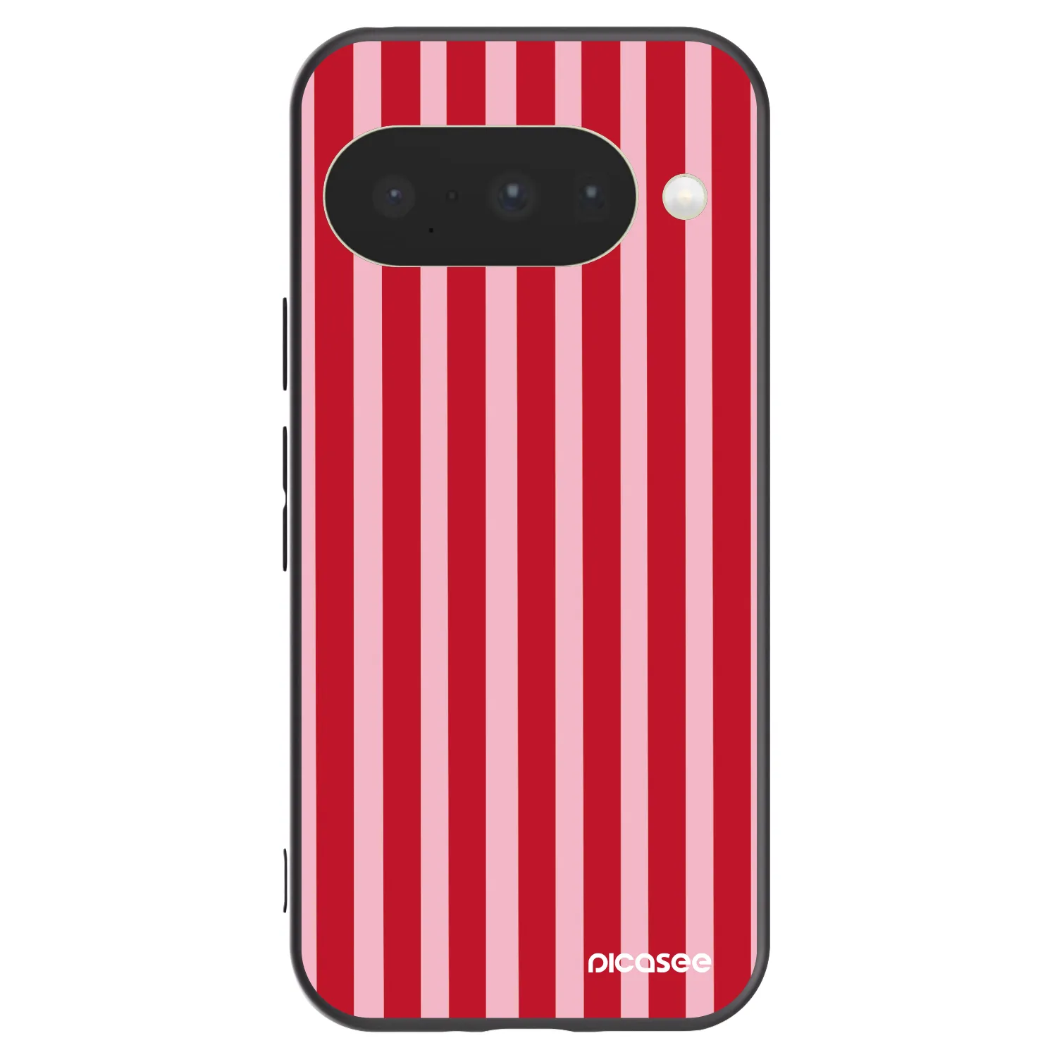 Picasee silikonski črni ovitek za Google Pixel 10 - Lines red