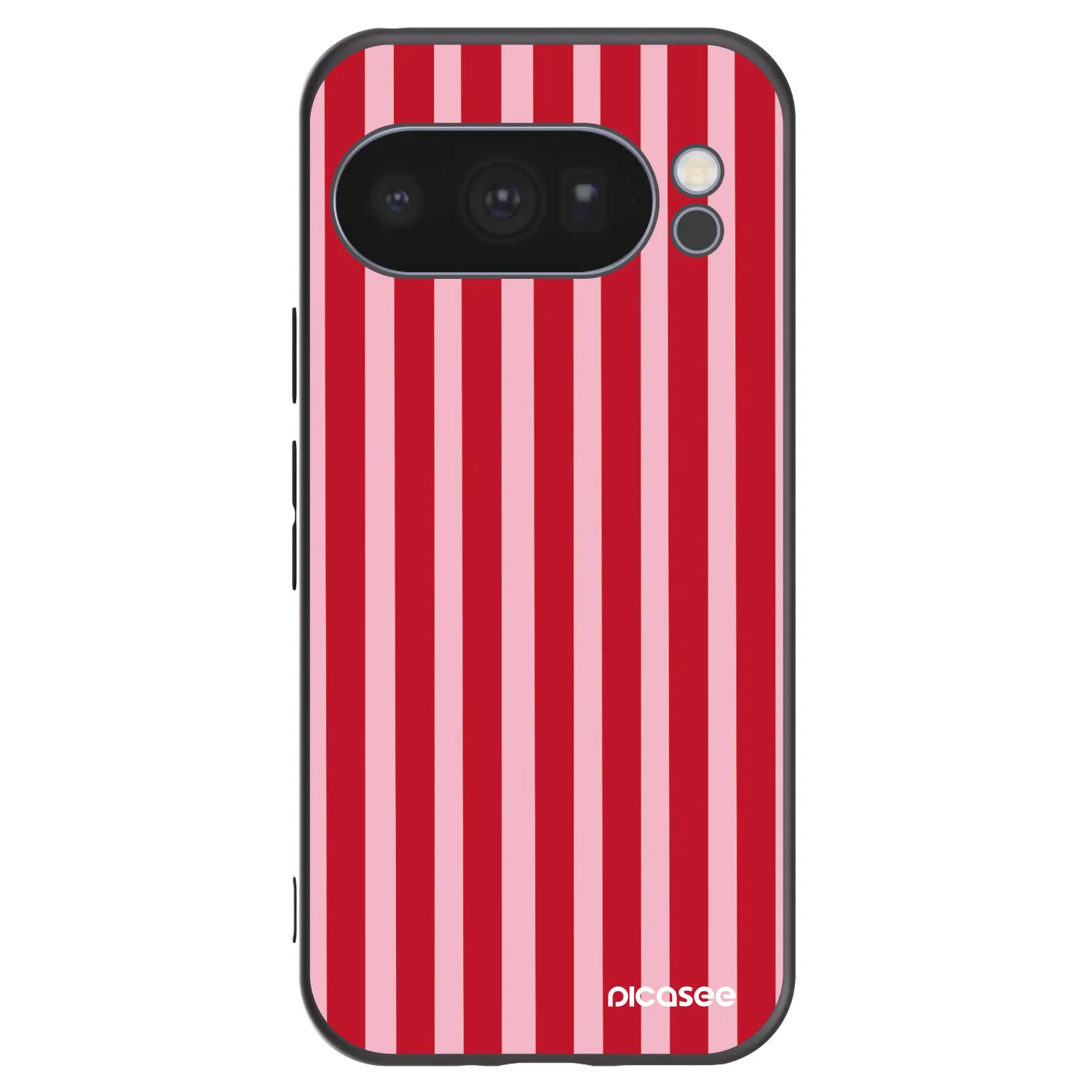 Picasee silikonski črni ovitek za Google Pixel 10 Pro - Lines red