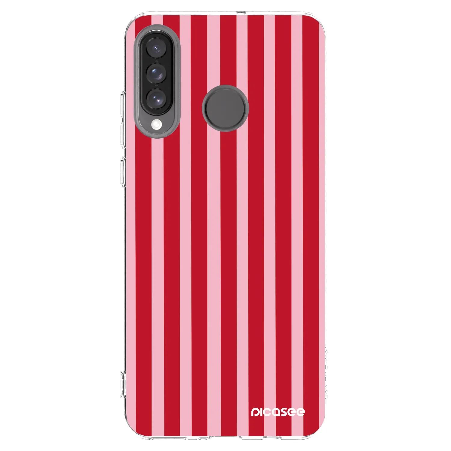 Picasee silikonski prozorni ovitek za Huawei P30 Lite - Lines red