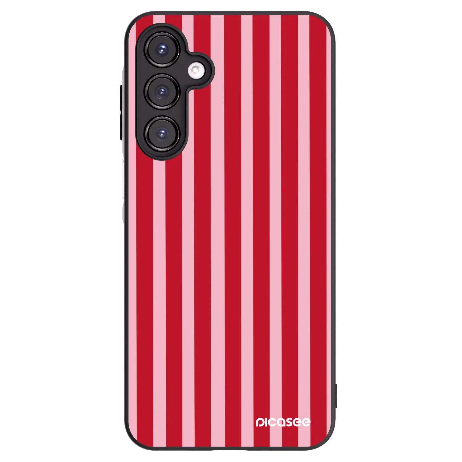 Picasee silikonski črni ovitek za Samsung Galaxy A16 4G - Lines red